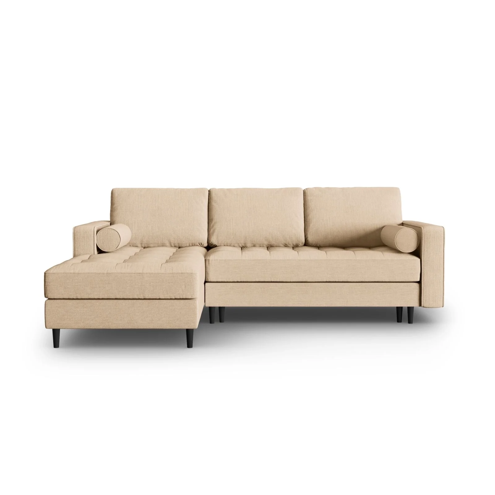 Aspen 5-Sitzer Ecksofa mit Schlaffunktion und Stauraum, Linke Seite, aus Samt oder Strukturstoff, 240x175x96 cm - Image 156