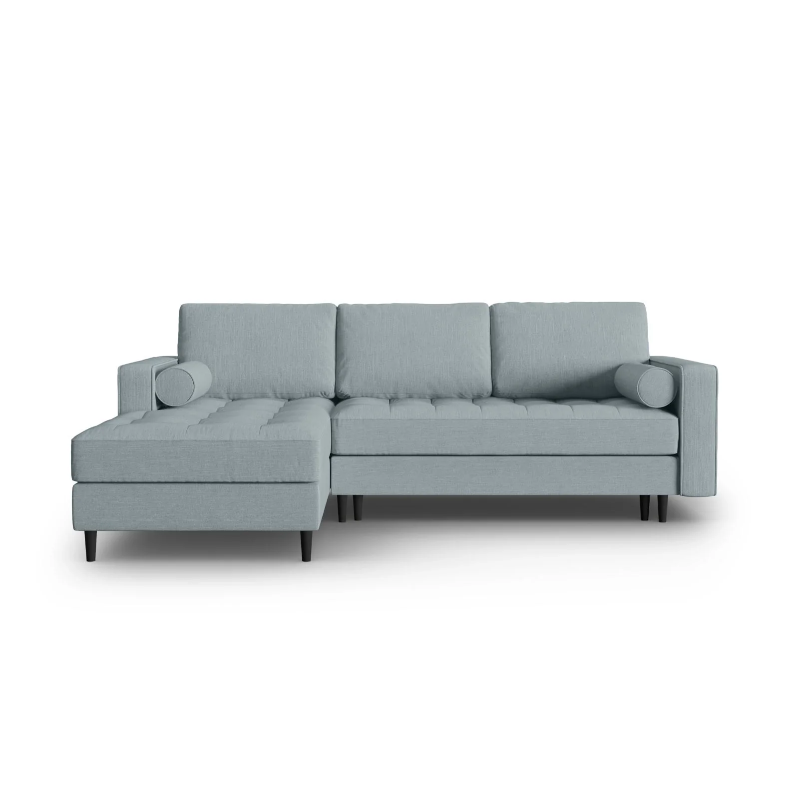 Aspen 5-Sitzer Ecksofa mit Schlaffunktion und Stauraum, Linke Seite, aus Samt oder Strukturstoff, 240x175x96 cm - Image 164