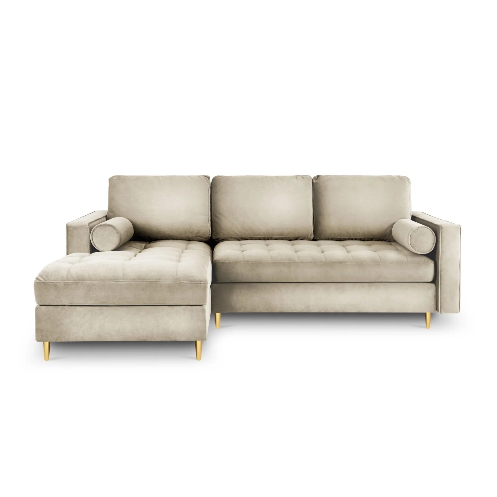 Aspen 5-Sitzer Ecksofa mit Schlaffunktion und Stauraum, Linke Seite, aus Samt oder Strukturstoff, 240x175x96 cm - Image 21