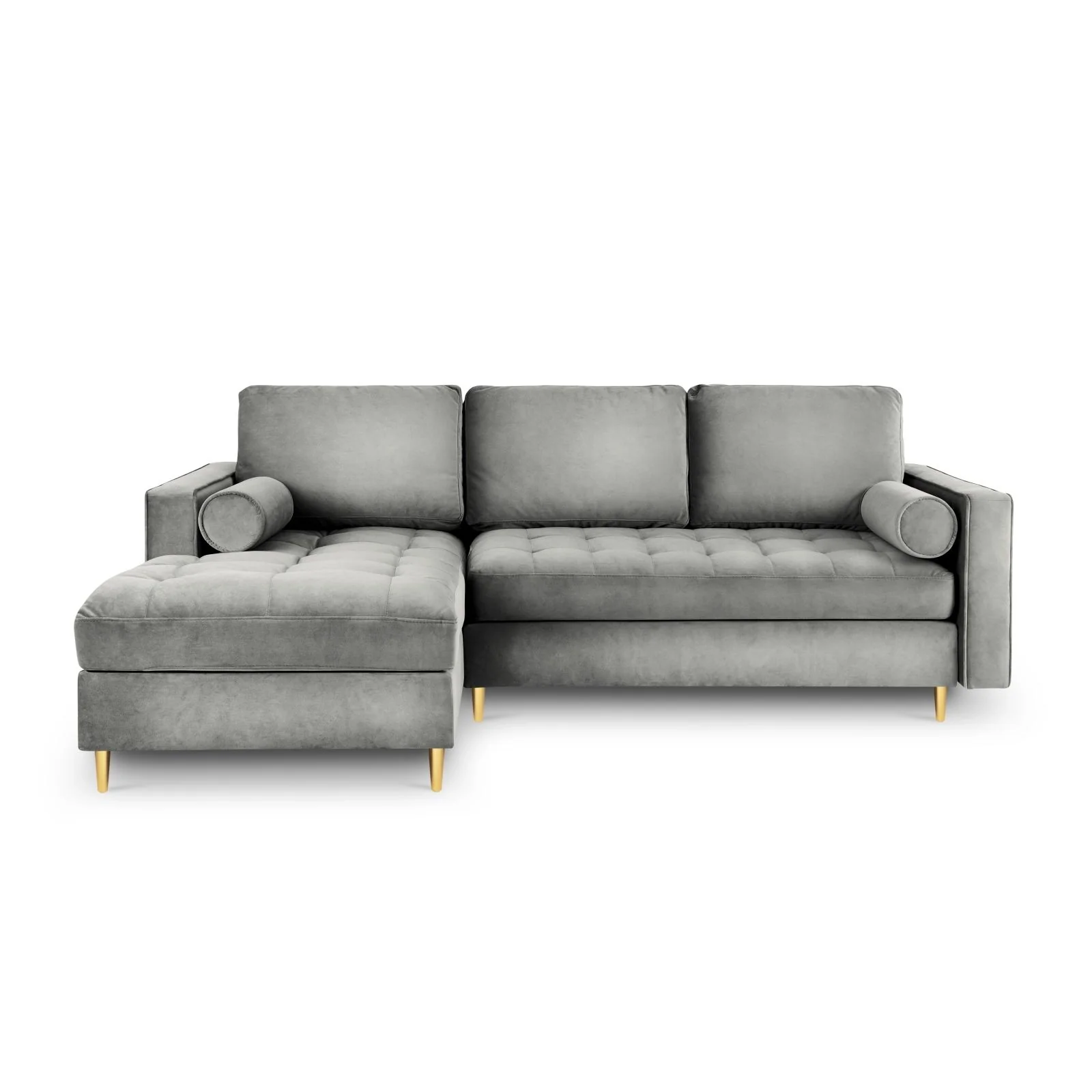 Aspen 5-Sitzer Ecksofa mit Schlaffunktion und Stauraum, Linke Seite, aus Samt oder Strukturstoff, 240x175x96 cm - Image 27
