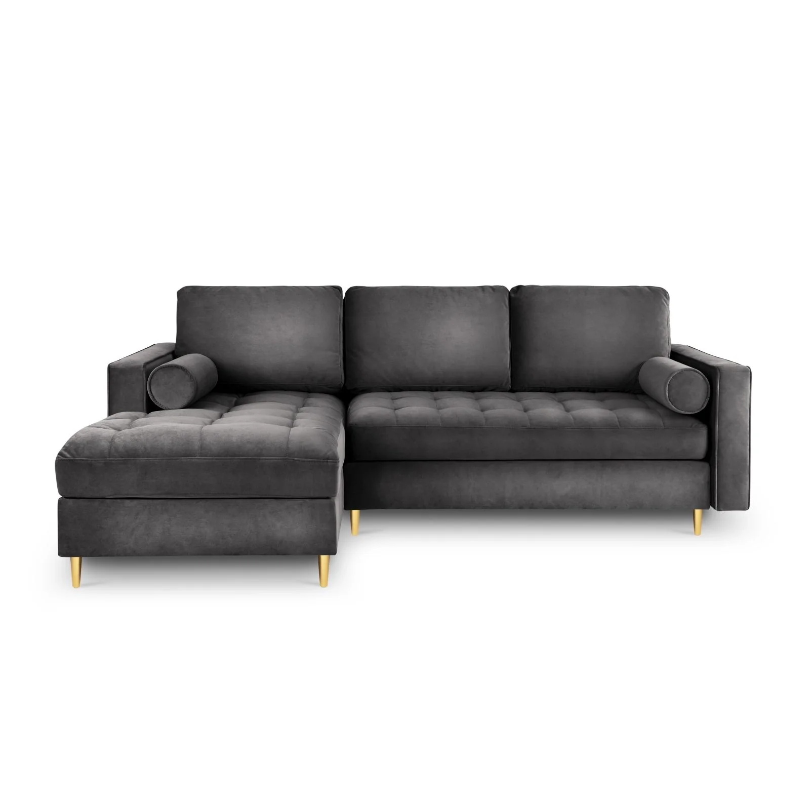 Aspen 5-Sitzer Ecksofa mit Schlaffunktion und Stauraum, Linke Seite, aus Samt oder Strukturstoff, 240x175x96 cm - Image 33