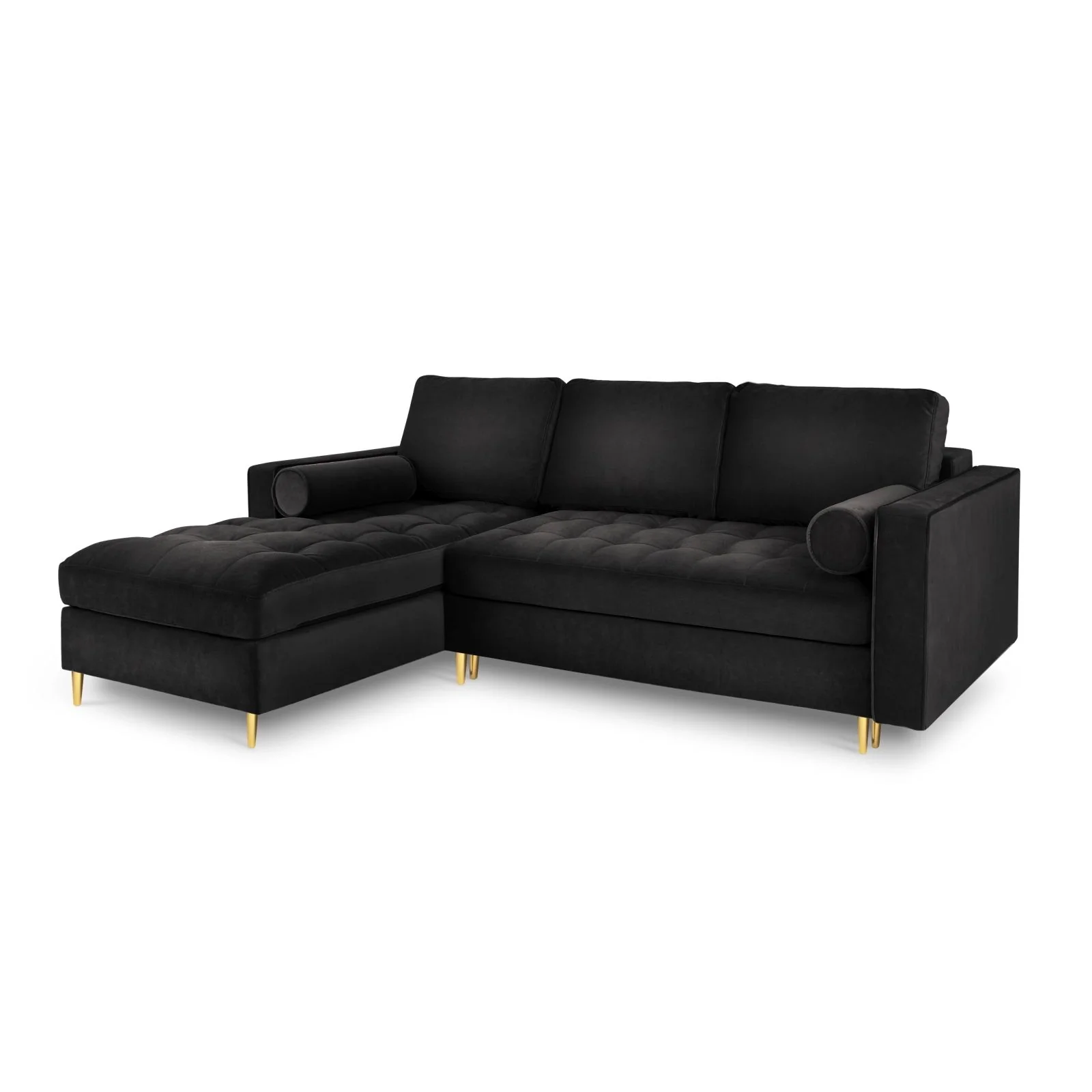 Aspen 5-Sitzer Ecksofa mit Schlaffunktion und Stauraum, Linke Seite, aus Samt oder Strukturstoff, 240x175x96 cm - Image 43