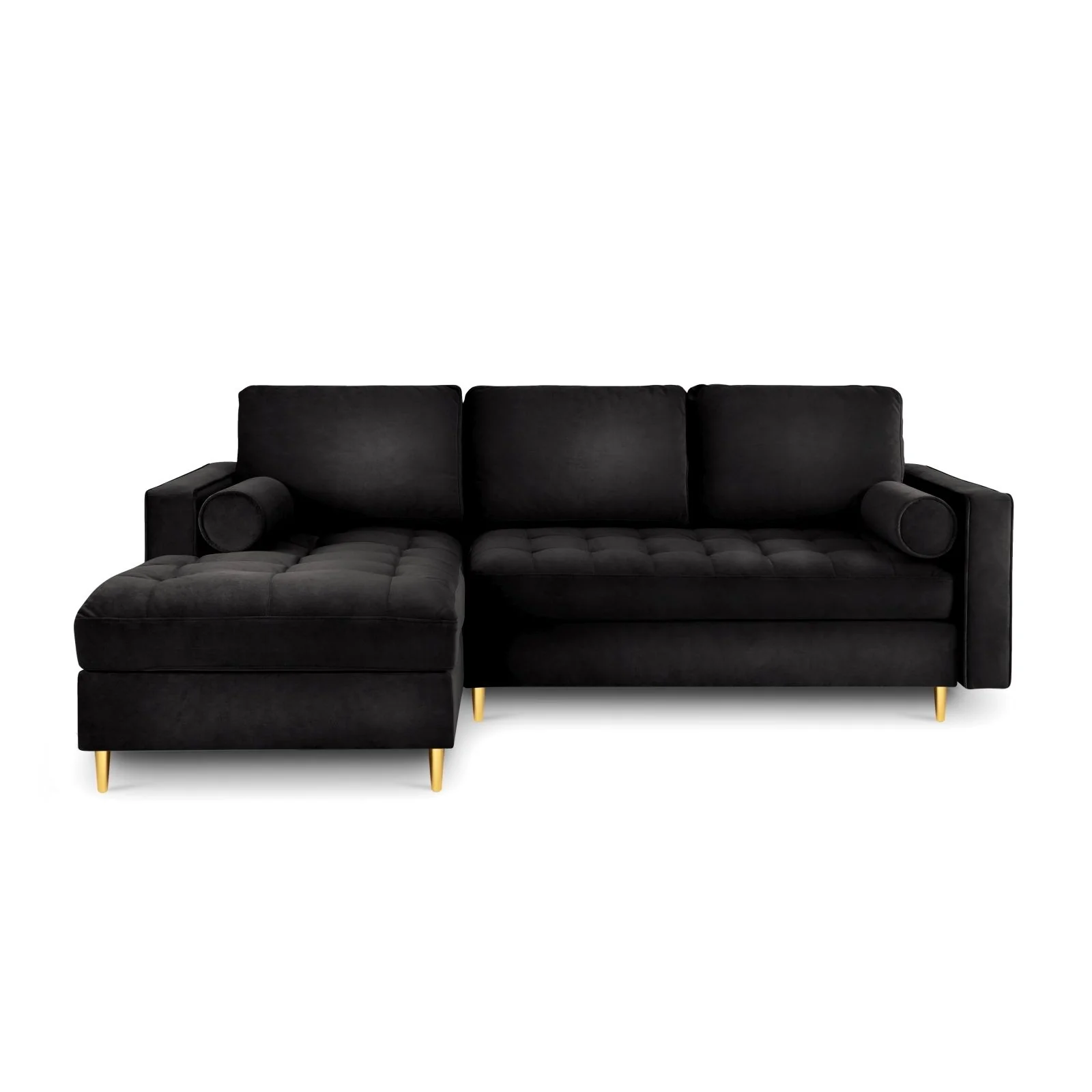 Aspen 5-Sitzer Ecksofa mit Schlaffunktion und Stauraum, Linke Seite, aus Samt oder Strukturstoff, 240x175x96 cm - Image 45