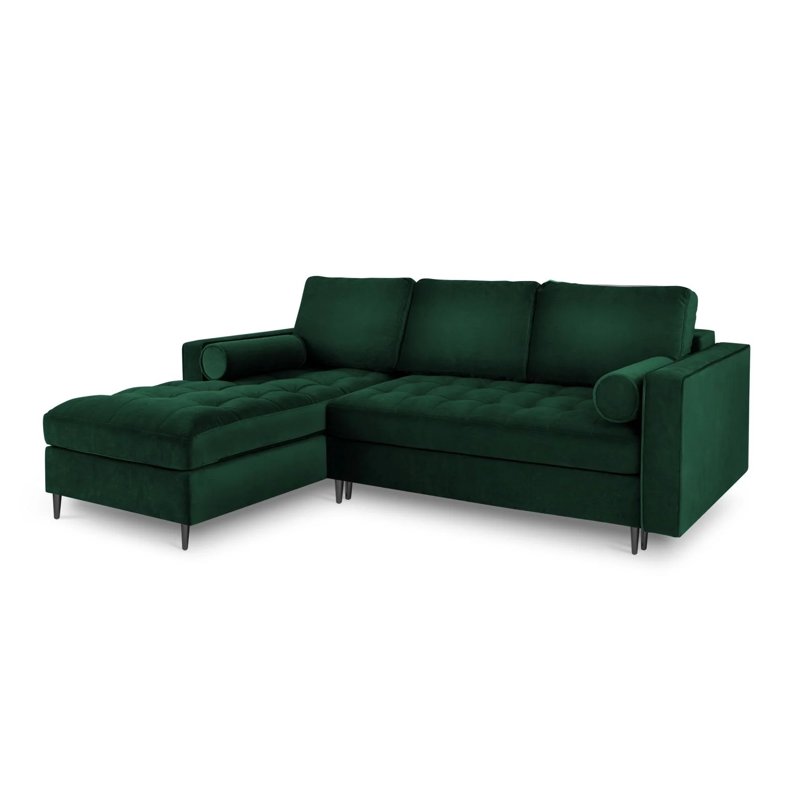 Aspen 5-Sitzer Ecksofa mit Schlaffunktion und Stauraum, Linke Seite, aus Samt oder Strukturstoff, 240x175x96 cm - Image 55