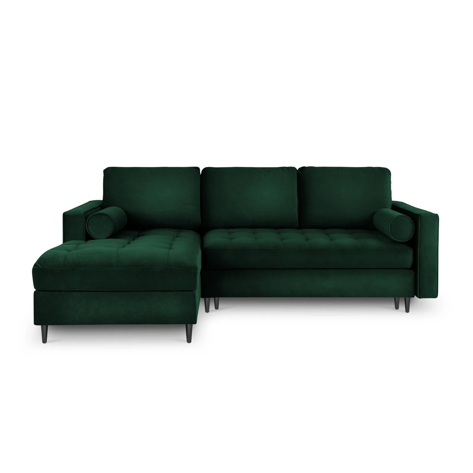 Aspen 5-Sitzer Ecksofa mit Schlaffunktion und Stauraum, Linke Seite, aus Samt oder Strukturstoff, 240x175x96 cm - Image 57