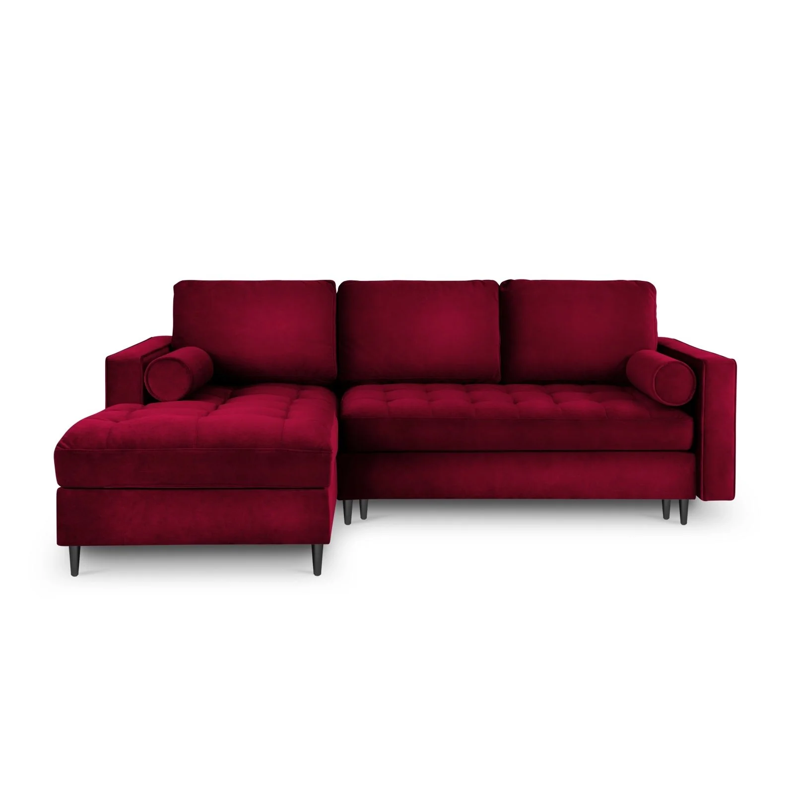 Aspen 5-Sitzer Ecksofa mit Schlaffunktion und Stauraum, Linke Seite, aus Samt oder Strukturstoff, 240x175x96 cm - Image 63