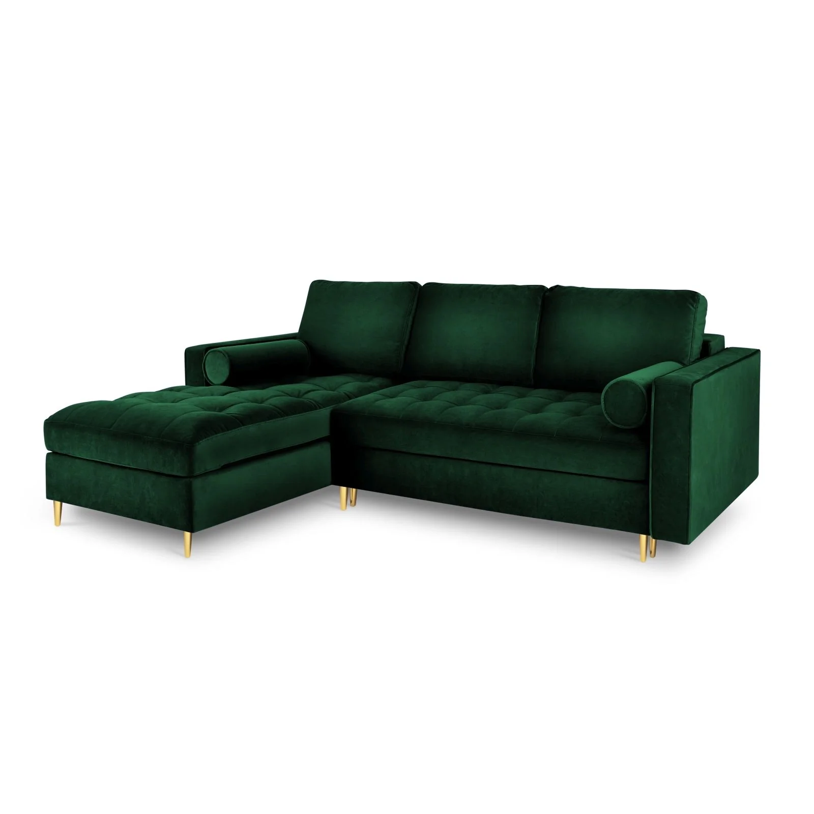 Aspen 5-Sitzer Ecksofa mit Schlaffunktion und Stauraum, Linke Seite, aus Samt oder Strukturstoff, 240x175x96 cm - Image 7