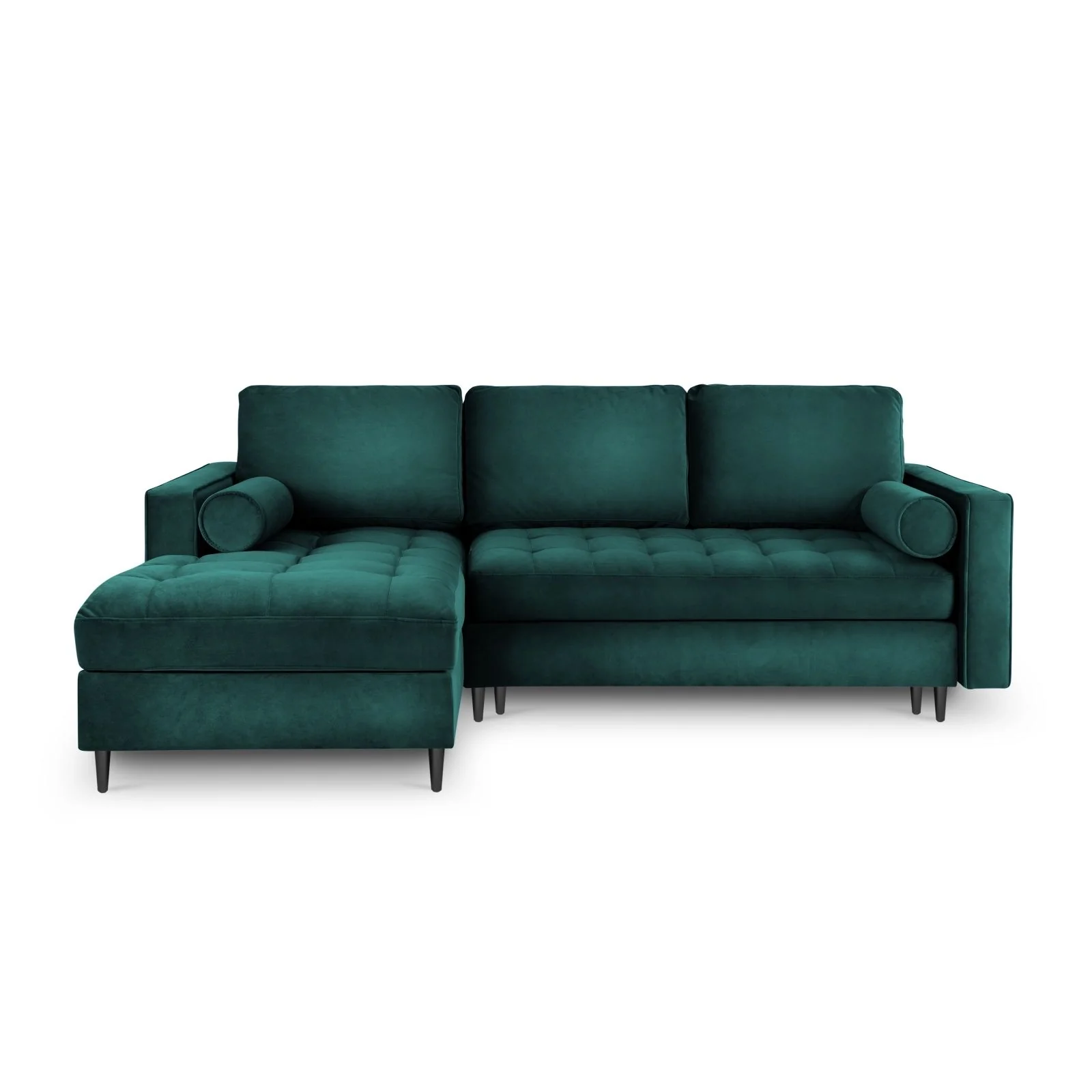 Aspen 5-Sitzer Ecksofa mit Schlaffunktion und Stauraum, Linke Seite, aus Samt oder Strukturstoff, 240x175x96 cm - Image 87