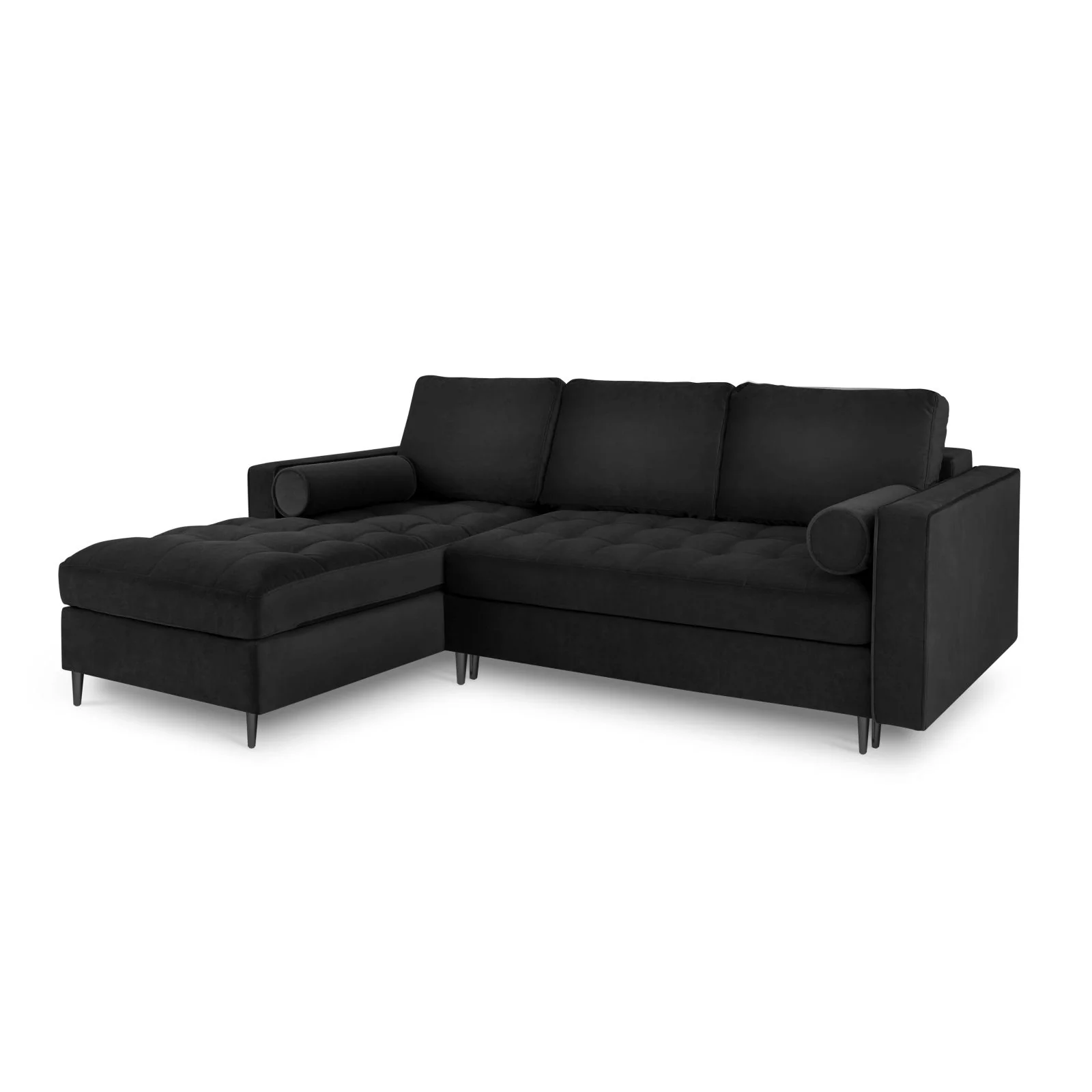 Aspen 5-Sitzer Ecksofa mit Schlaffunktion und Stauraum, Linke Seite, aus Samt oder Strukturstoff, 240x175x96 cm - Image 91