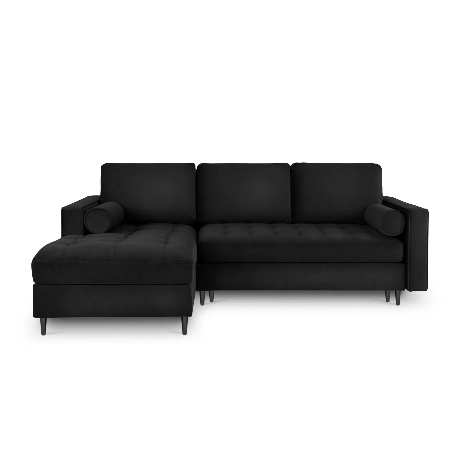 Aspen 5-Sitzer Ecksofa mit Schlaffunktion und Stauraum, Linke Seite, aus Samt oder Strukturstoff, 240x175x96 cm - Image 93
