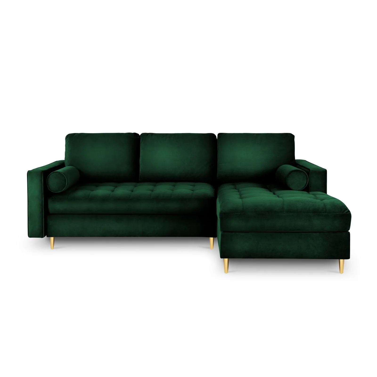 Aspen 5-Sitzer Ecksofa mit Schlaffunktion und Stauraum, Rechte Seite, aus Samt oder Strukturstoff, 240x175x96 cm - Image 10