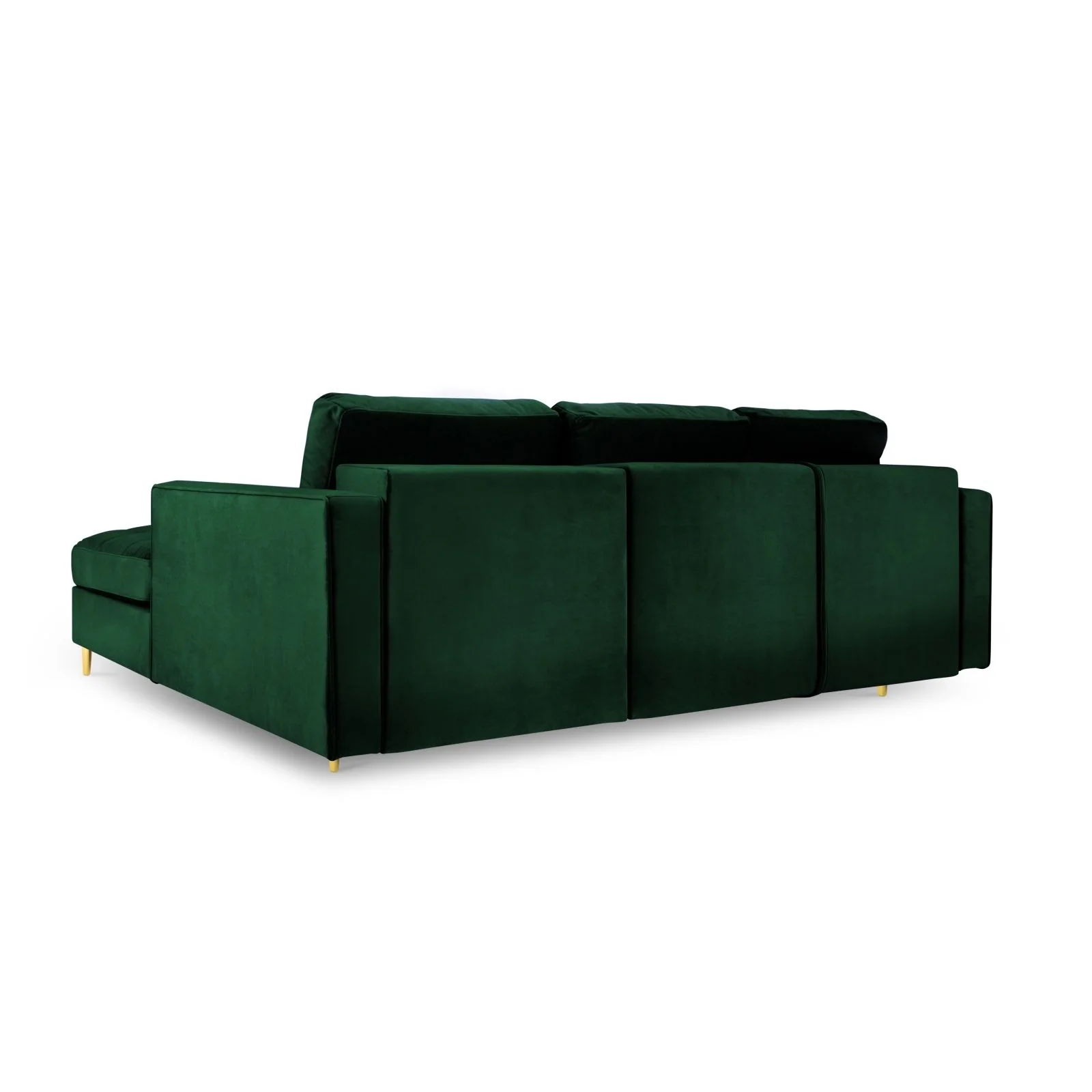 Aspen 5-Sitzer Ecksofa mit Schlaffunktion und Stauraum, Rechte Seite, aus Samt oder Strukturstoff, 240x175x96 cm - Image 11