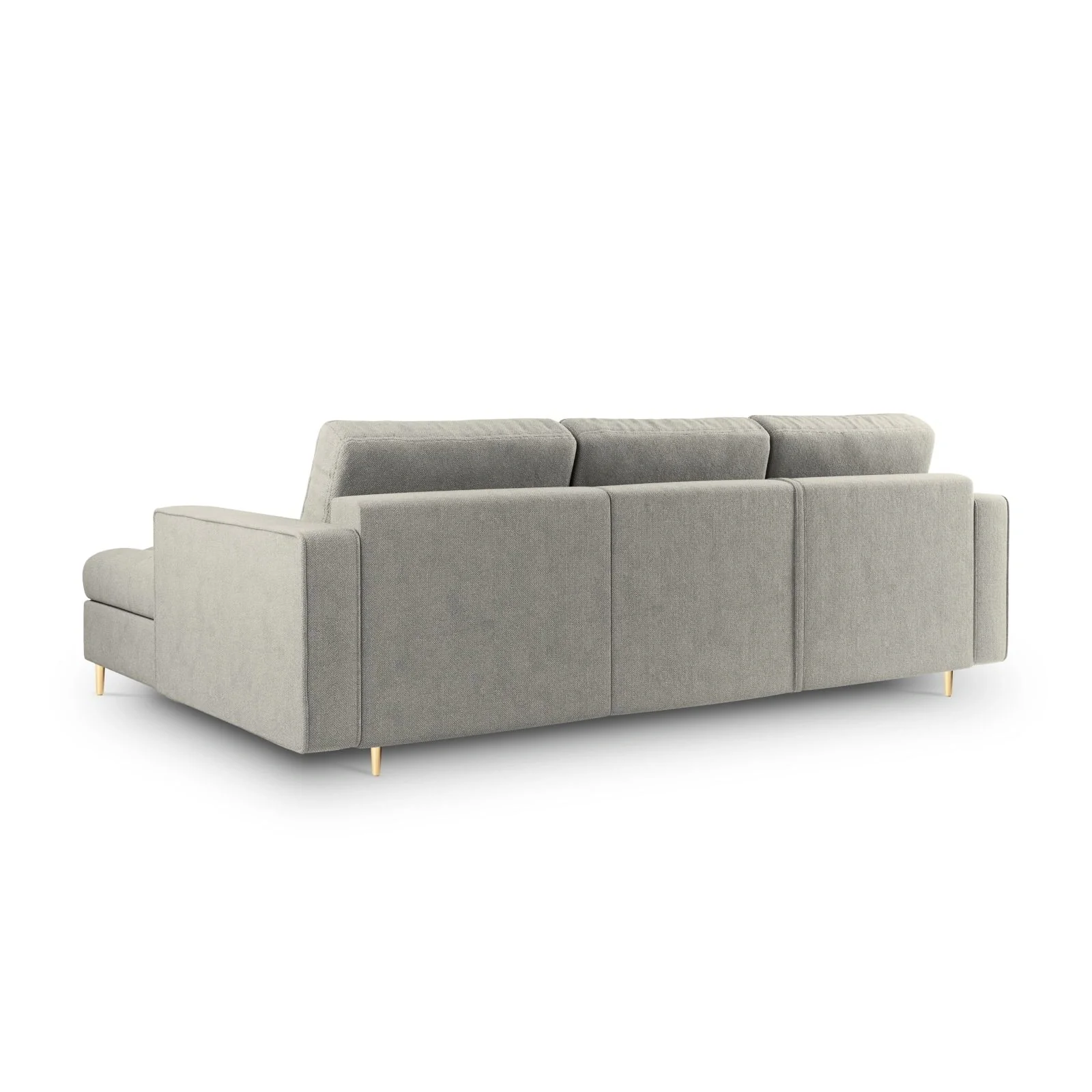 Aspen 5-Sitzer Ecksofa mit Schlaffunktion und Stauraum, Rechte Seite, aus Samt oder Strukturstoff, 240x175x96 cm - Image 113