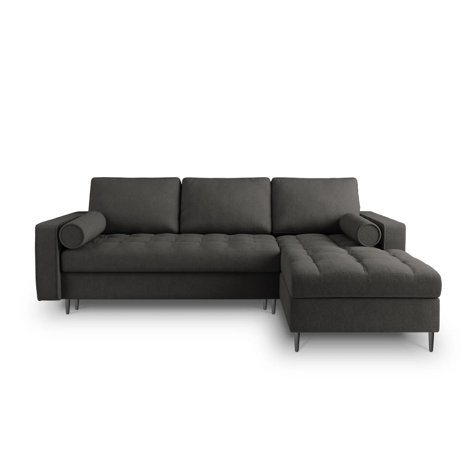 Aspen 5-Sitzer Ecksofa mit Schlaffunktion und Stauraum, Rechte Seite, aus Samt oder Strukturstoff, 240x175x96 cm - Image 142