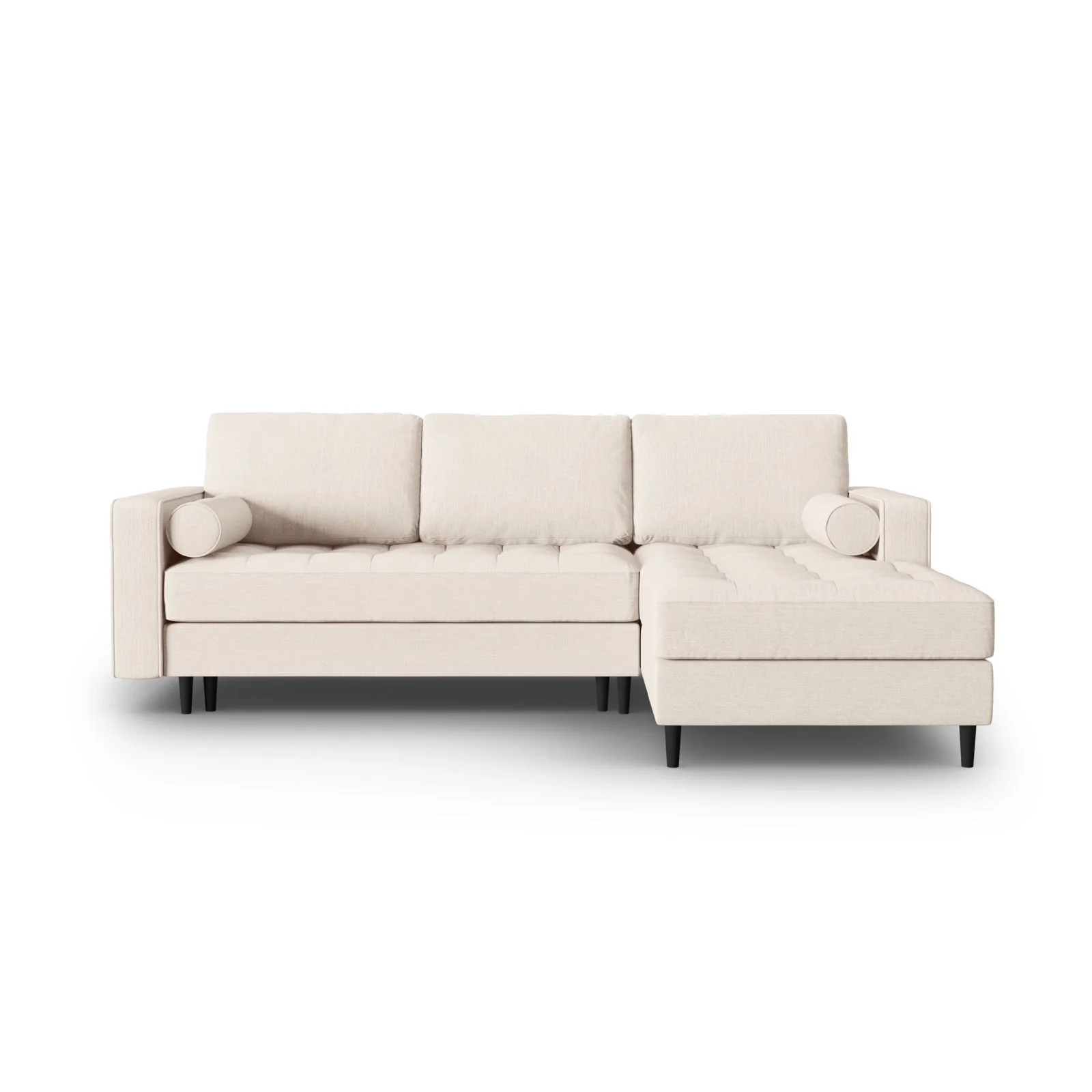 Aspen 5-Sitzer Ecksofa mit Schlaffunktion und Stauraum, Rechte Seite, aus Samt oder Strukturstoff, 240x175x96 cm - Image 148