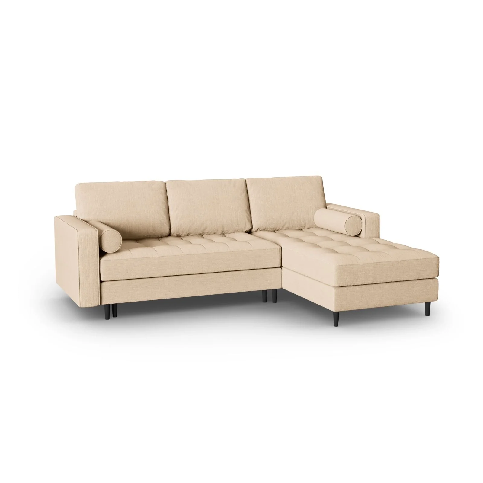 Aspen 5-Sitzer Ecksofa mit Schlaffunktion und Stauraum, Rechte Seite, aus Samt oder Strukturstoff, 240x175x96 cm - Image 153