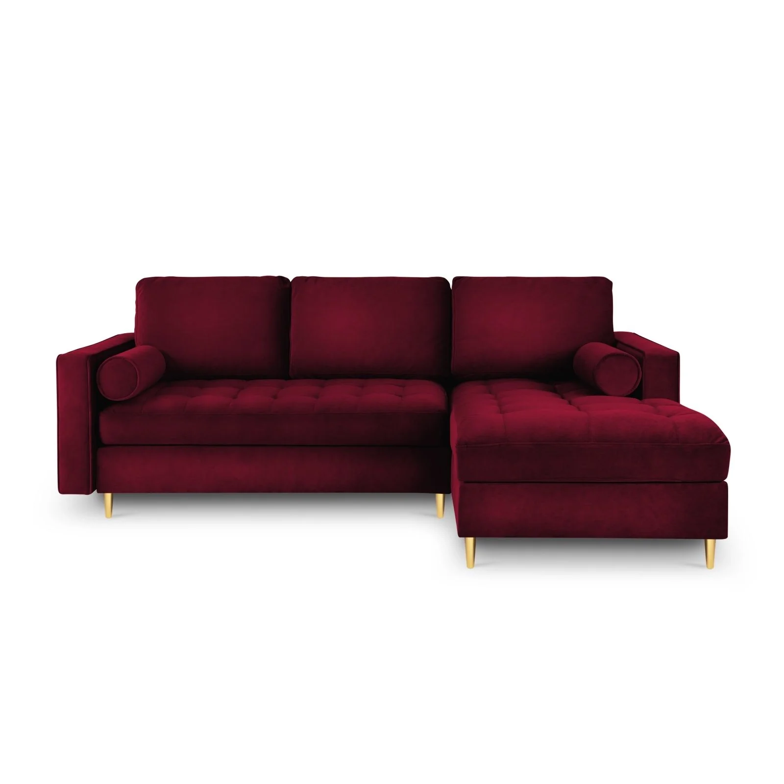 Aspen 5-Sitzer Ecksofa mit Schlaffunktion und Stauraum, Rechte Seite, aus Samt oder Strukturstoff, 240x175x96 cm - Image 16
