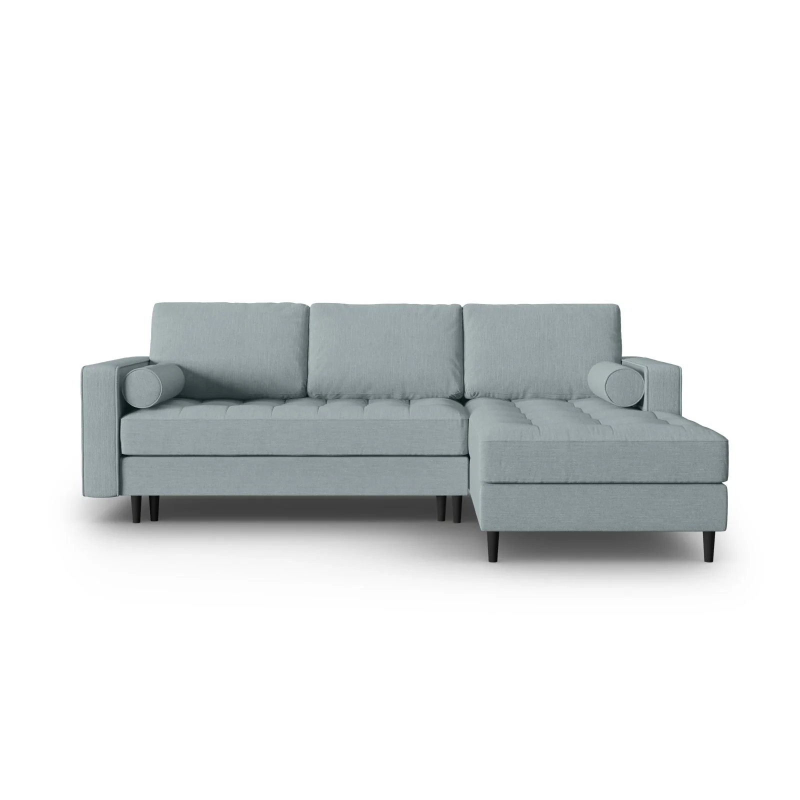 Aspen 5-Sitzer Ecksofa mit Schlaffunktion und Stauraum, Rechte Seite, aus Samt oder Strukturstoff, 240x175x96 cm - Image 164