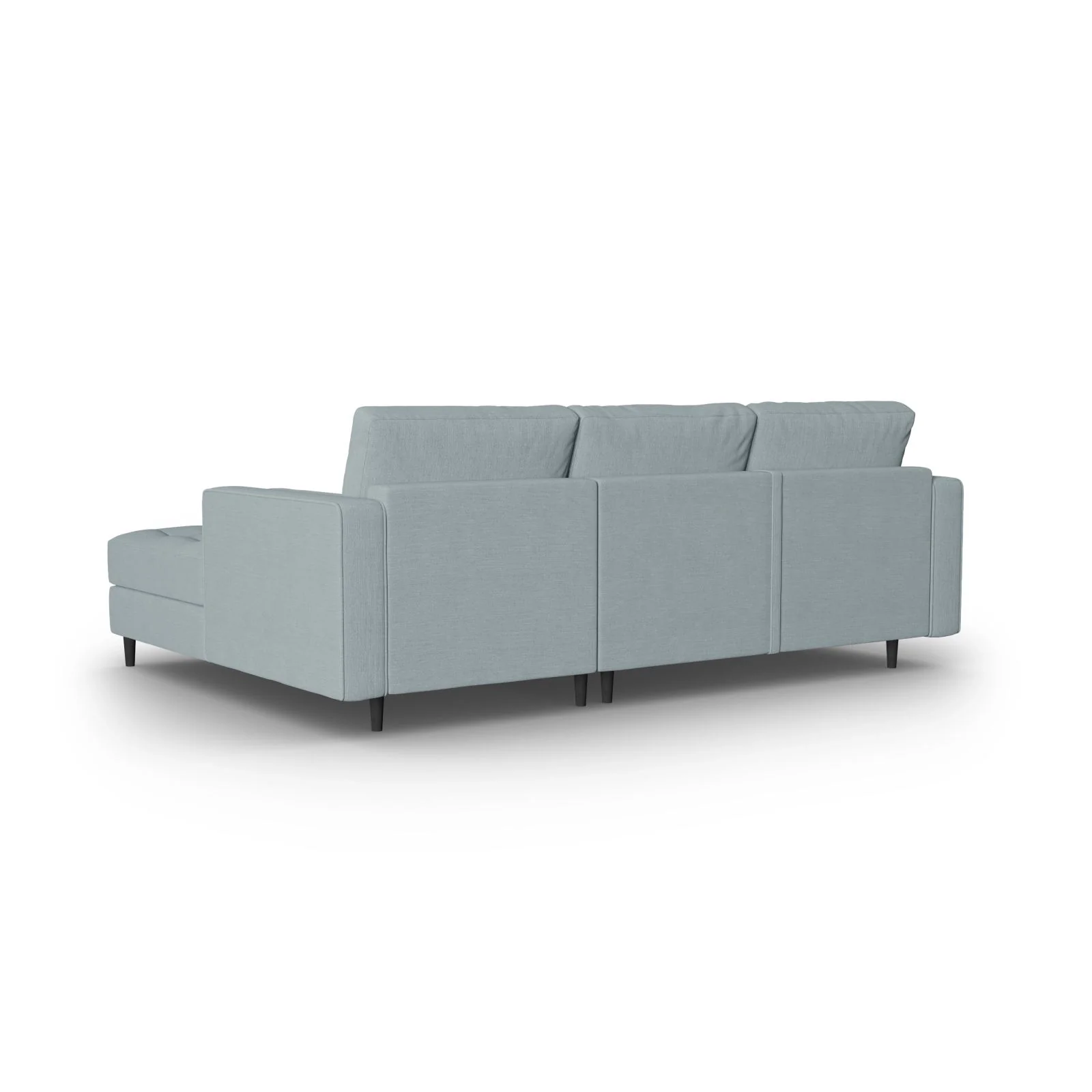 Aspen 5-Sitzer Ecksofa mit Schlaffunktion und Stauraum, Rechte Seite, aus Samt oder Strukturstoff, 240x175x96 cm - Image 166