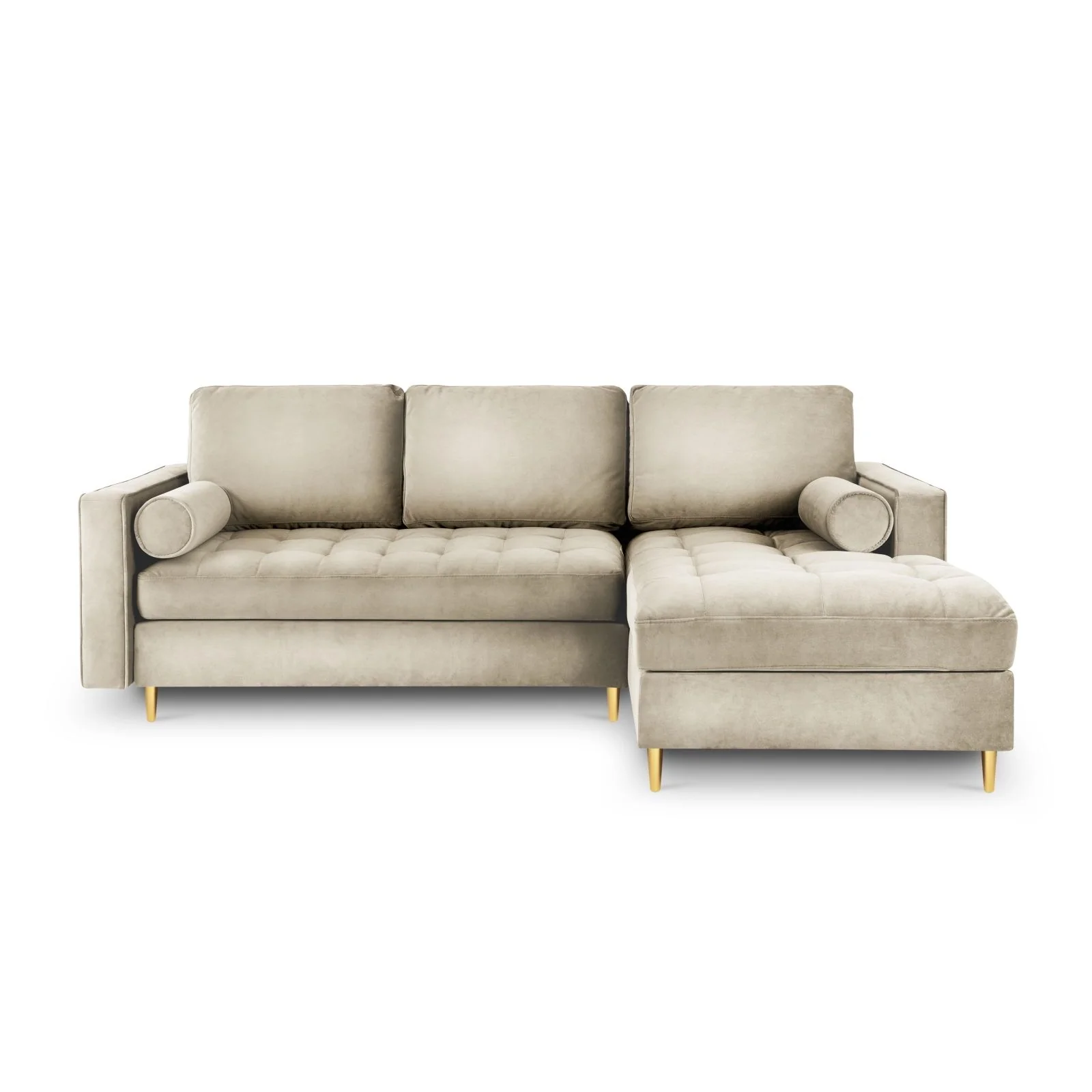 Aspen 5-Sitzer Ecksofa mit Schlaffunktion und Stauraum, Rechte Seite, aus Samt oder Strukturstoff, 240x175x96 cm - Image 22