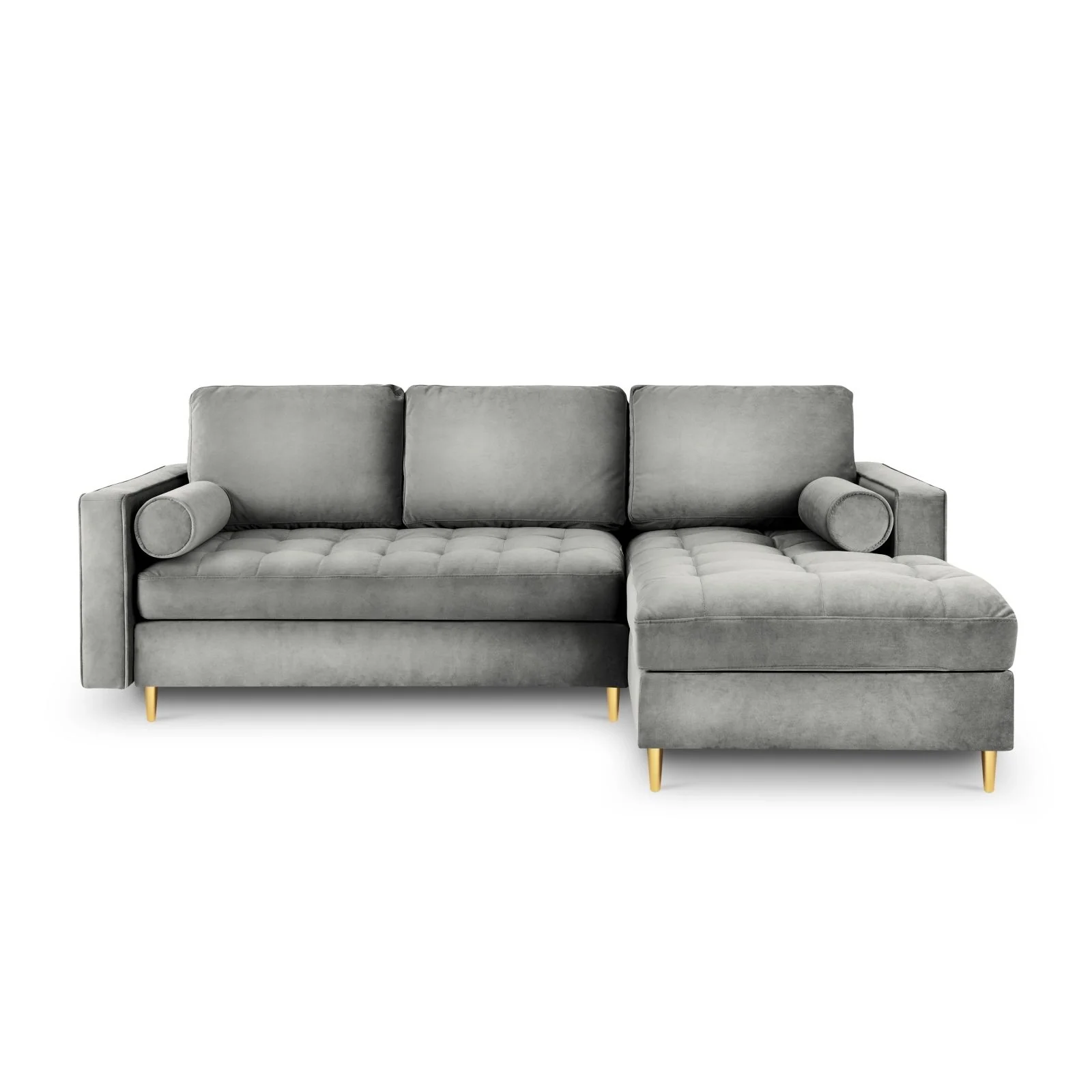 Aspen 5-Sitzer Ecksofa mit Schlaffunktion und Stauraum, Rechte Seite, aus Samt oder Strukturstoff, 240x175x96 cm - Image 28