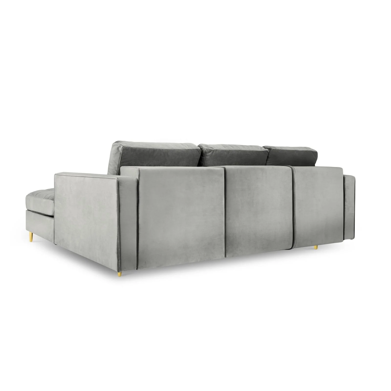 Aspen 5-Sitzer Ecksofa mit Schlaffunktion und Stauraum, Rechte Seite, aus Samt oder Strukturstoff, 240x175x96 cm - Image 29