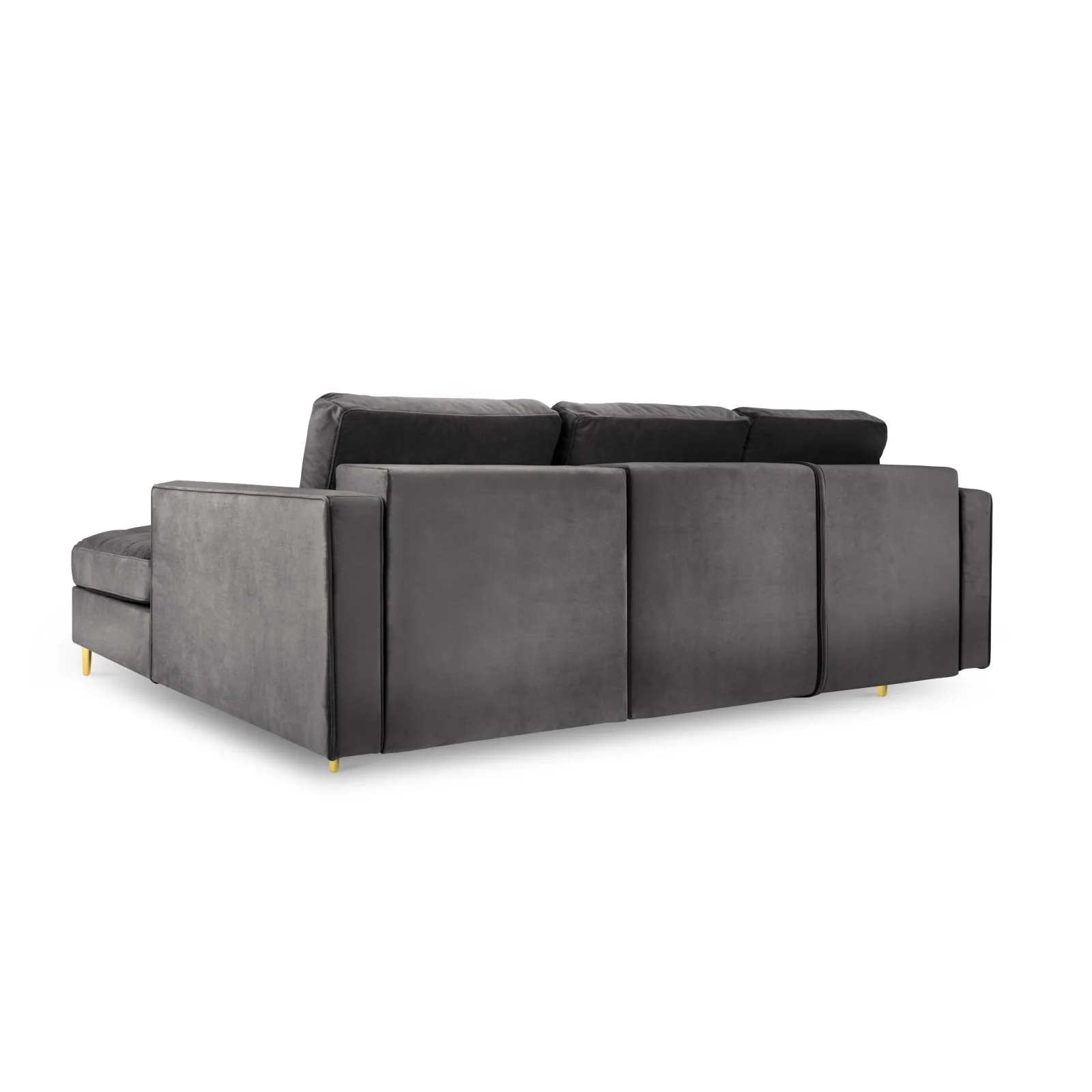 Aspen 5-Sitzer Ecksofa mit Schlaffunktion und Stauraum, Rechte Seite, aus Samt oder Strukturstoff, 240x175x96 cm - Image 35