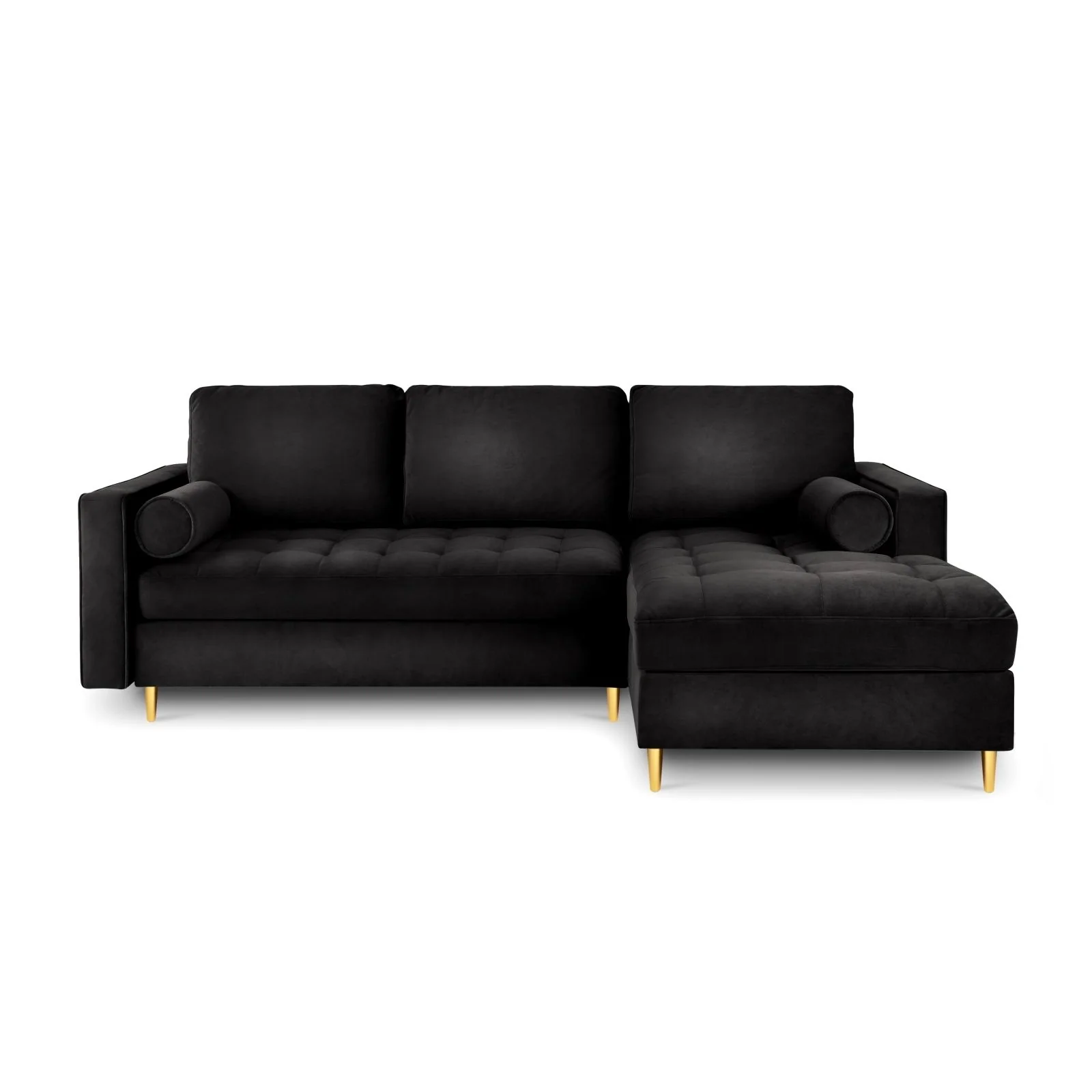 Aspen 5-Sitzer Ecksofa mit Schlaffunktion und Stauraum, Rechte Seite, aus Samt oder Strukturstoff, 240x175x96 cm - Image 46
