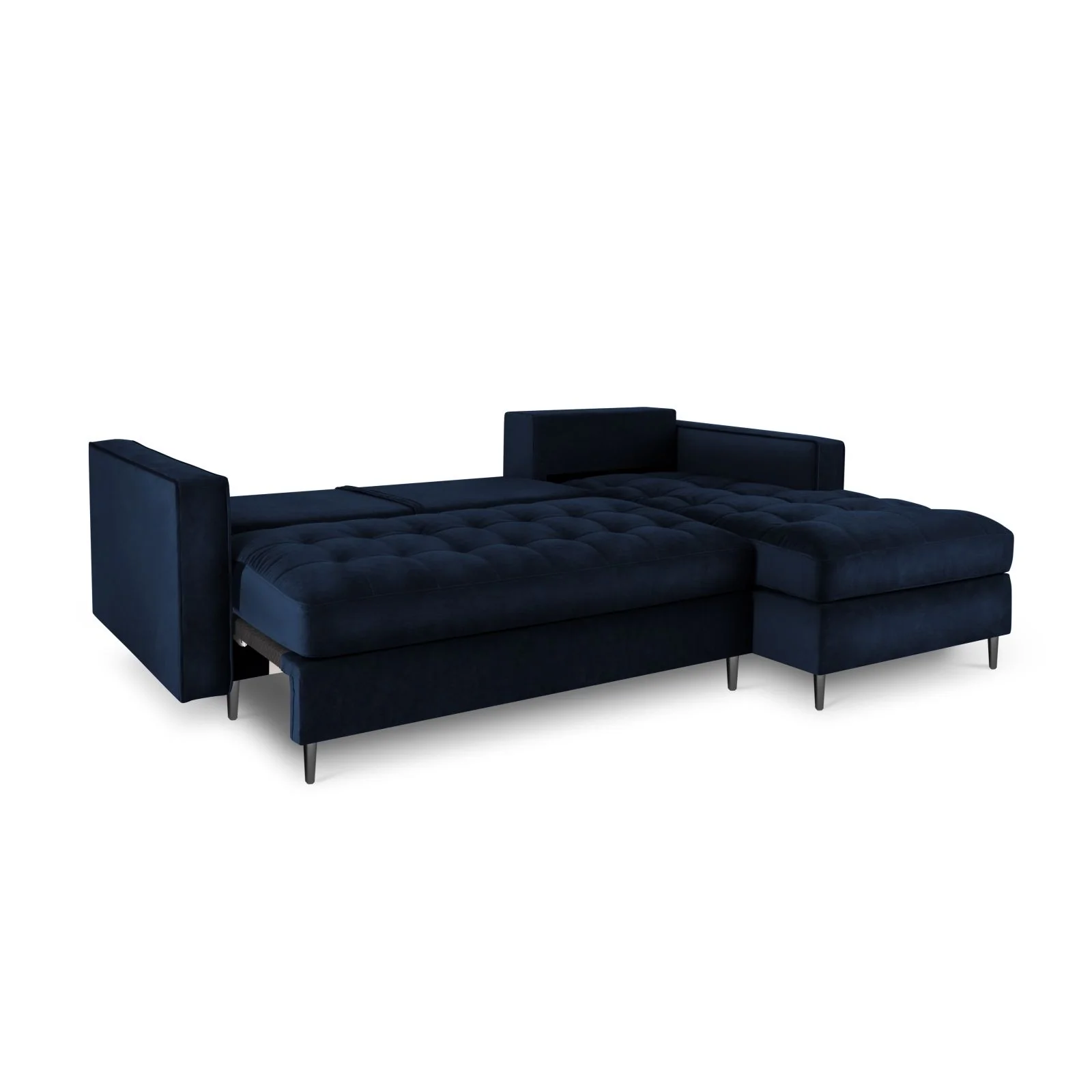 Aspen 5-Sitzer Ecksofa mit Schlaffunktion und Stauraum, Rechte Seite, aus Samt oder Strukturstoff, 240x175x96 cm - Image 51