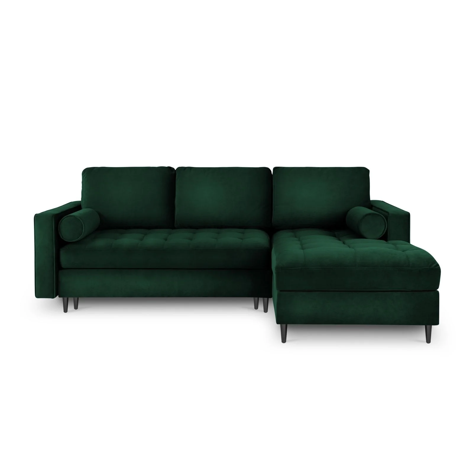 Aspen 5-Sitzer Ecksofa mit Schlaffunktion und Stauraum, Rechte Seite, aus Samt oder Strukturstoff, 240x175x96 cm - Image 58