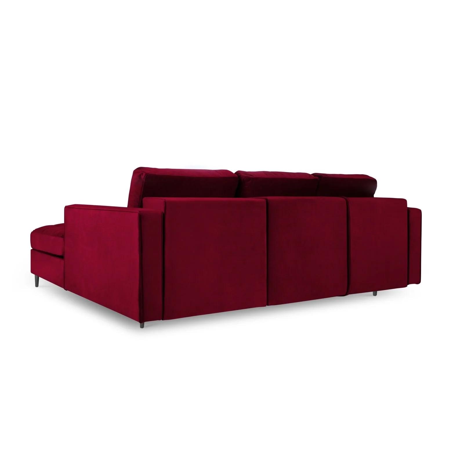 Aspen 5-Sitzer Ecksofa mit Schlaffunktion und Stauraum, Rechte Seite, aus Samt oder Strukturstoff, 240x175x96 cm - Image 65
