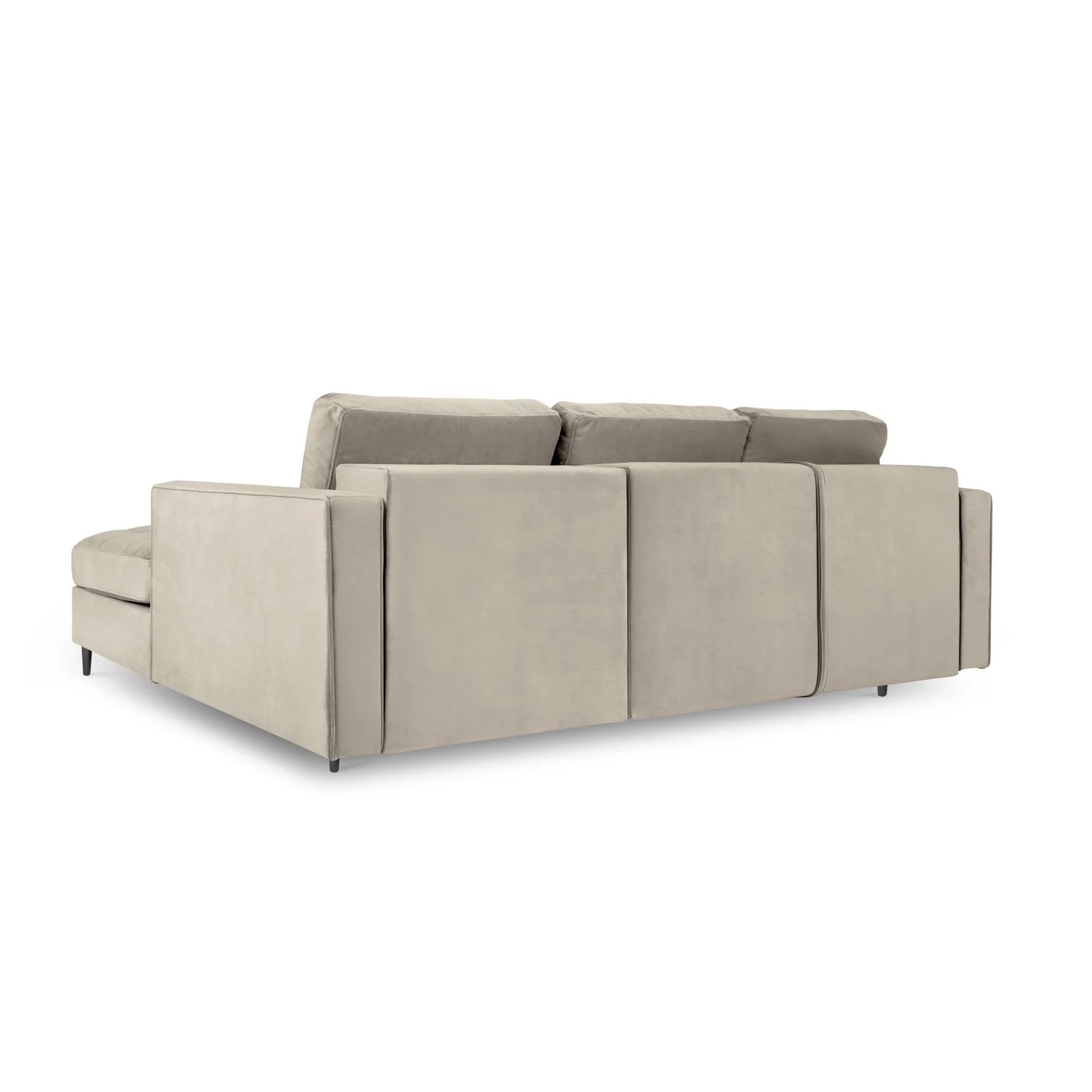 Aspen 5-Sitzer Ecksofa mit Schlaffunktion und Stauraum, Rechte Seite, aus Samt oder Strukturstoff, 240x175x96 cm - Image 71