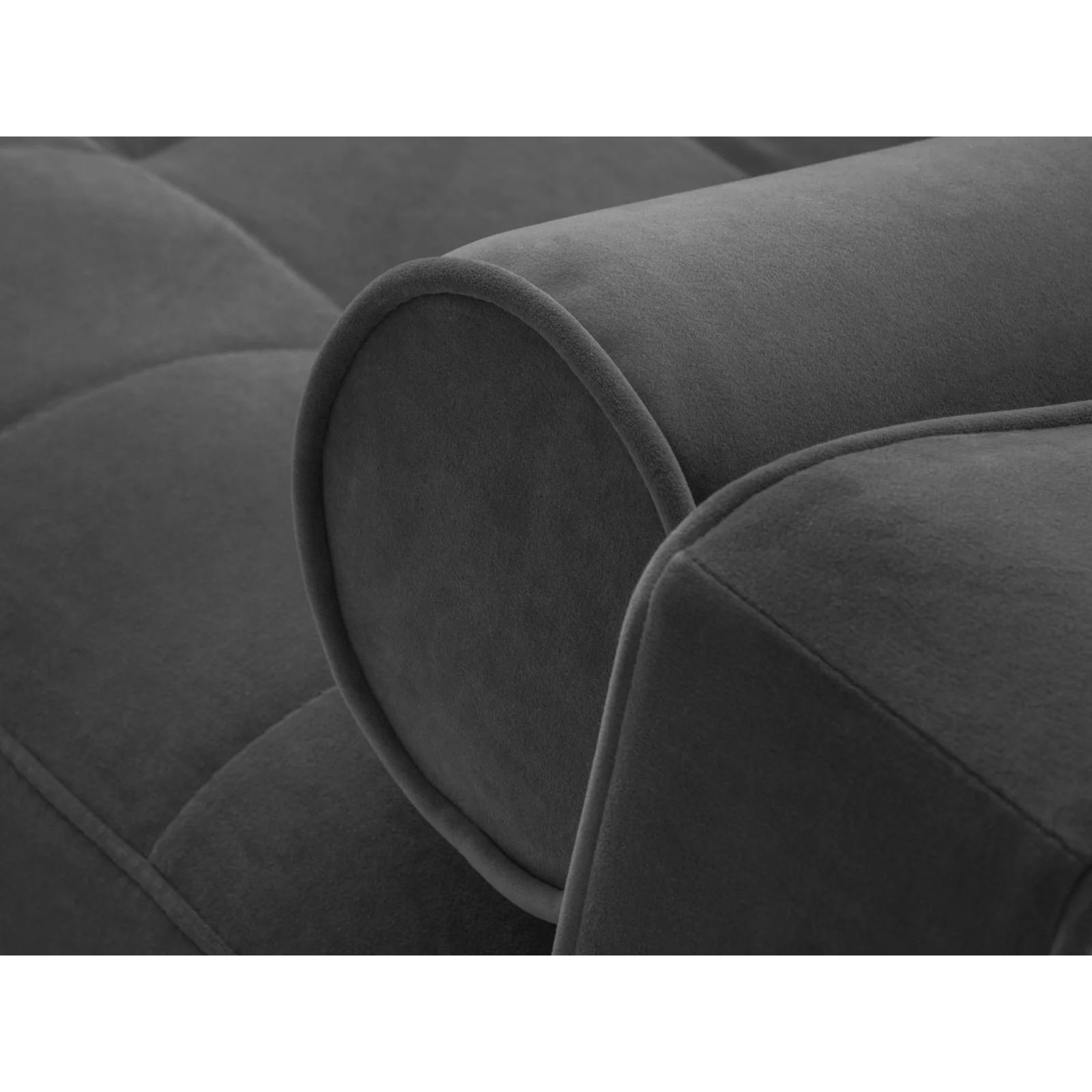 Aspen 5-Sitzer Ecksofa mit Schlaffunktion und Stauraum, Rechte Seite, aus Samt oder Strukturstoff, 240x175x96 cm - Image 84