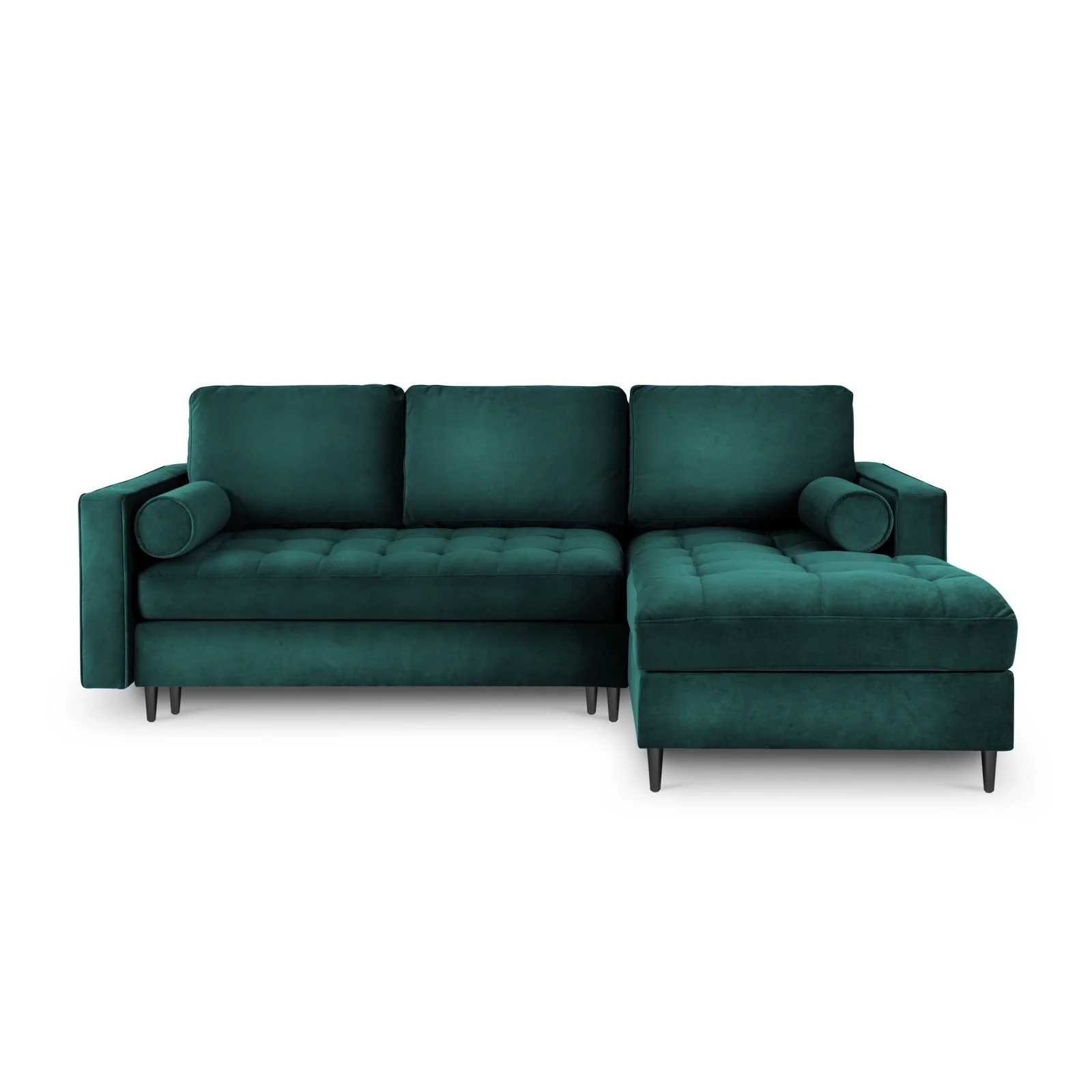 Aspen 5-Sitzer Ecksofa mit Schlaffunktion und Stauraum, Rechte Seite, aus Samt oder Strukturstoff, 240x175x96 cm - Image 88