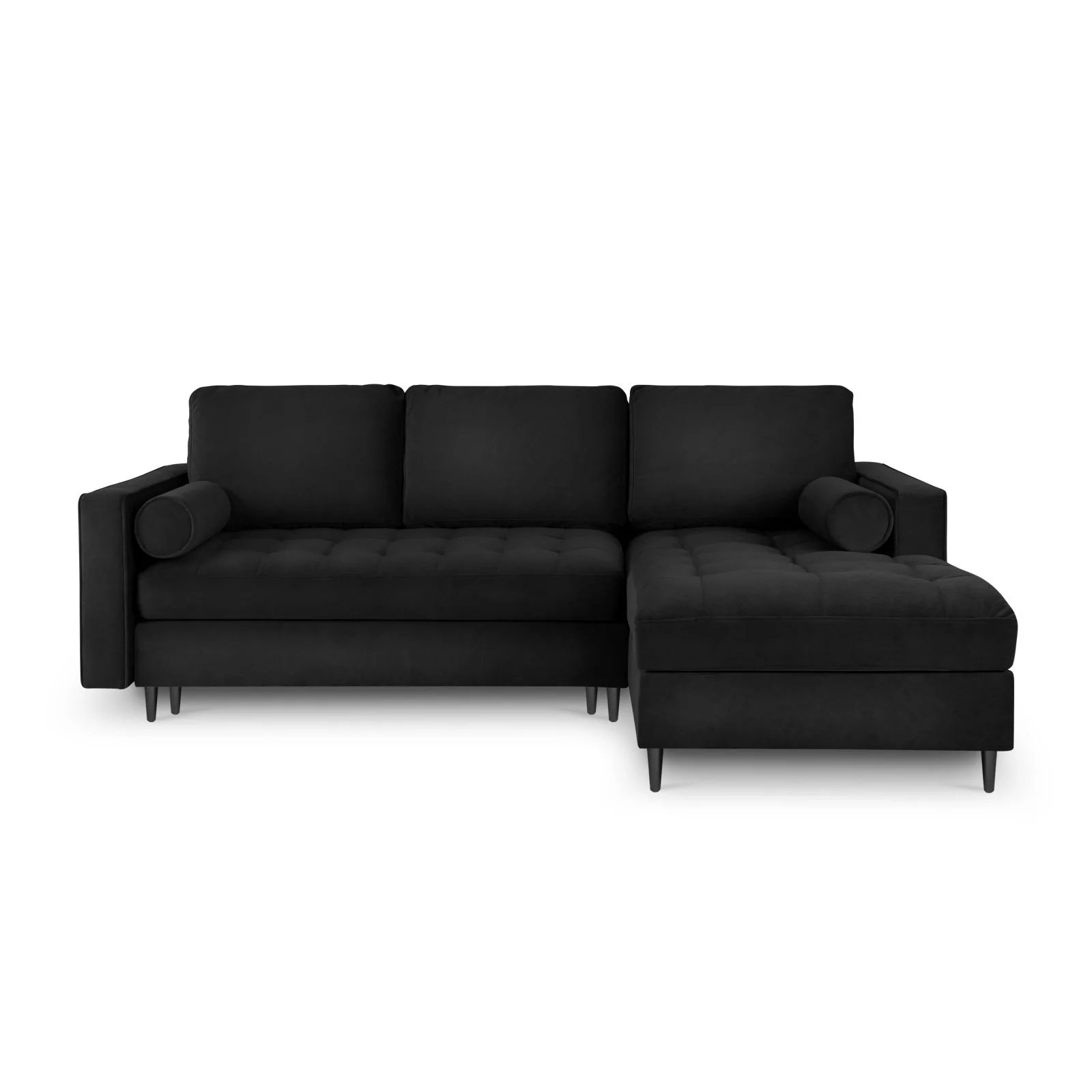 Aspen 5-Sitzer Ecksofa mit Schlaffunktion und Stauraum, Rechte Seite, aus Samt oder Strukturstoff, 240x175x96 cm - Image 94