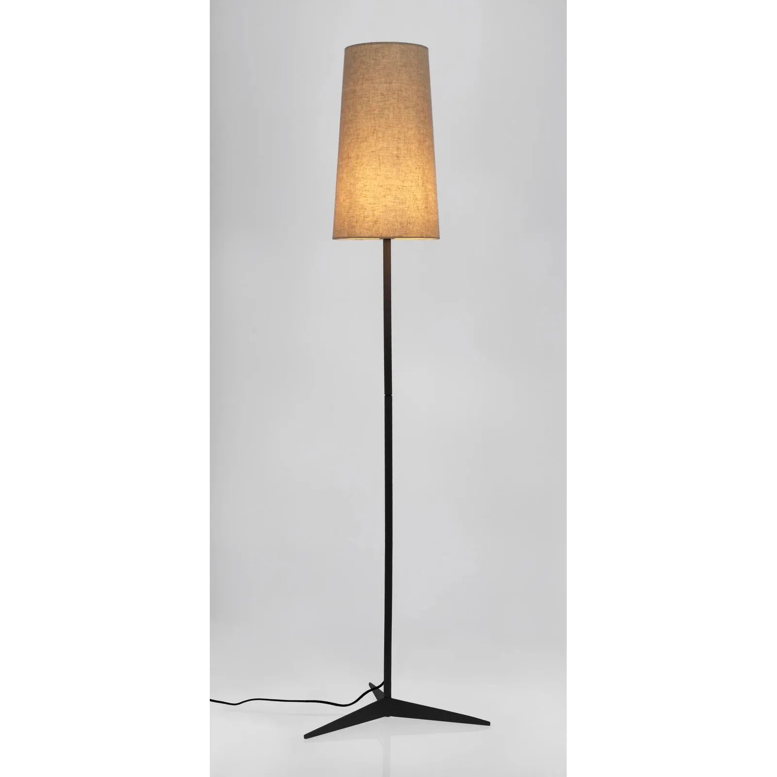 Assam Stehleuchte Schwarz Beige Höhe 166 cm - Image 2