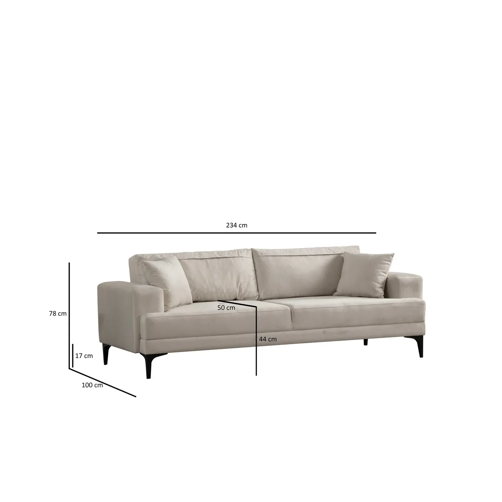 Astana 3-Sitzer Sofa, 234x100 cm - Image 26