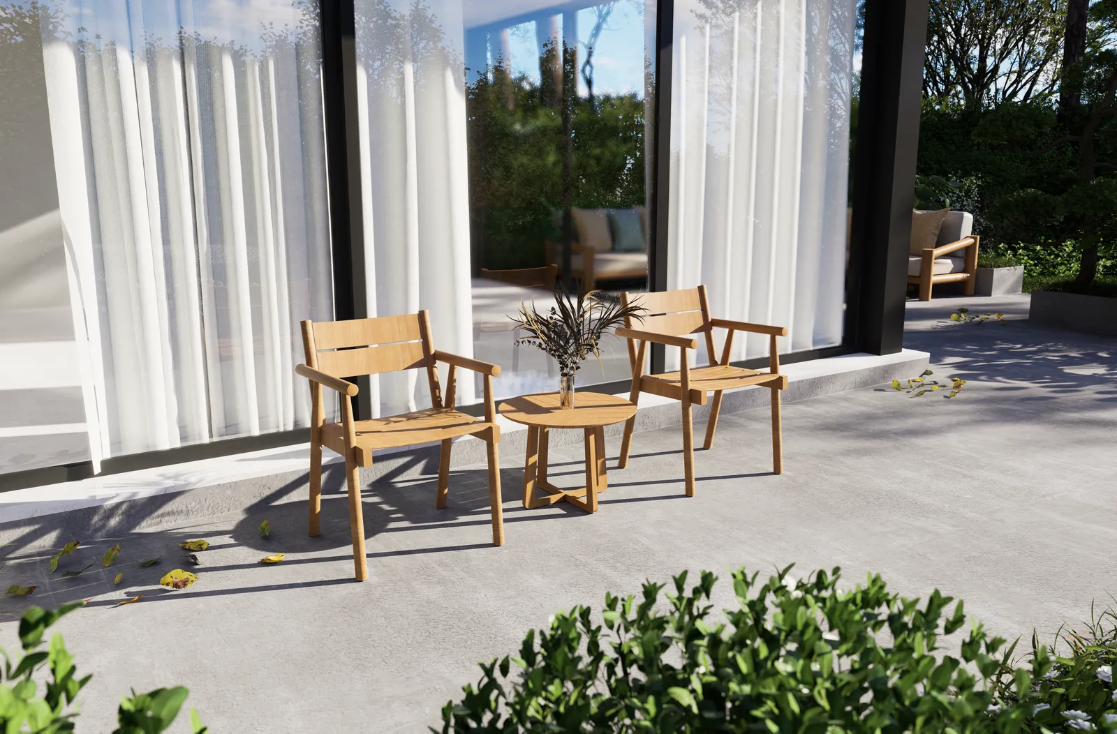 Atrani Gartenstuhl aus Teakholz mit Armlehnen - Image 10