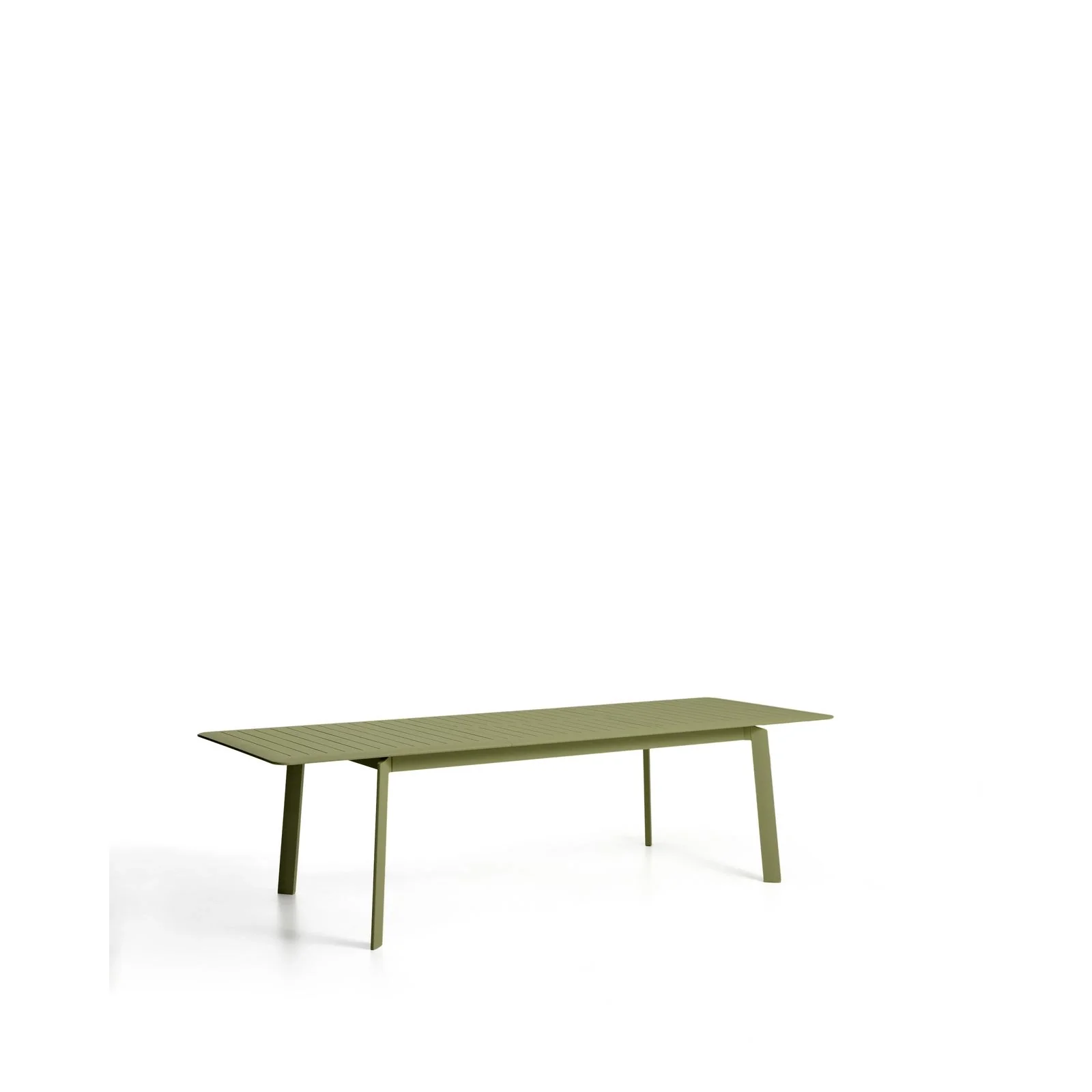 Ausziehbarer Aluminiumtisch Brela in Grün, 205 (287) x 100 cm - Image 4