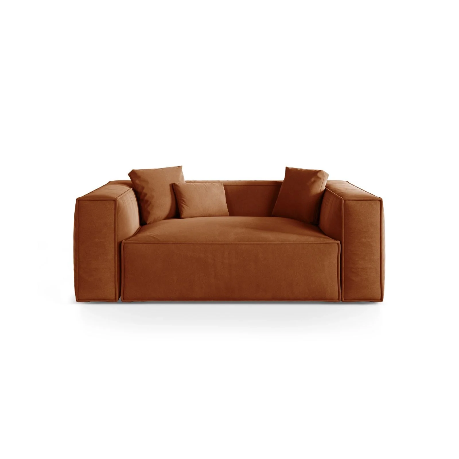 Aveiro 2-Sitzer Sofa aus Samt oder Strukturstoff, 180x118x86 cm - Image 12