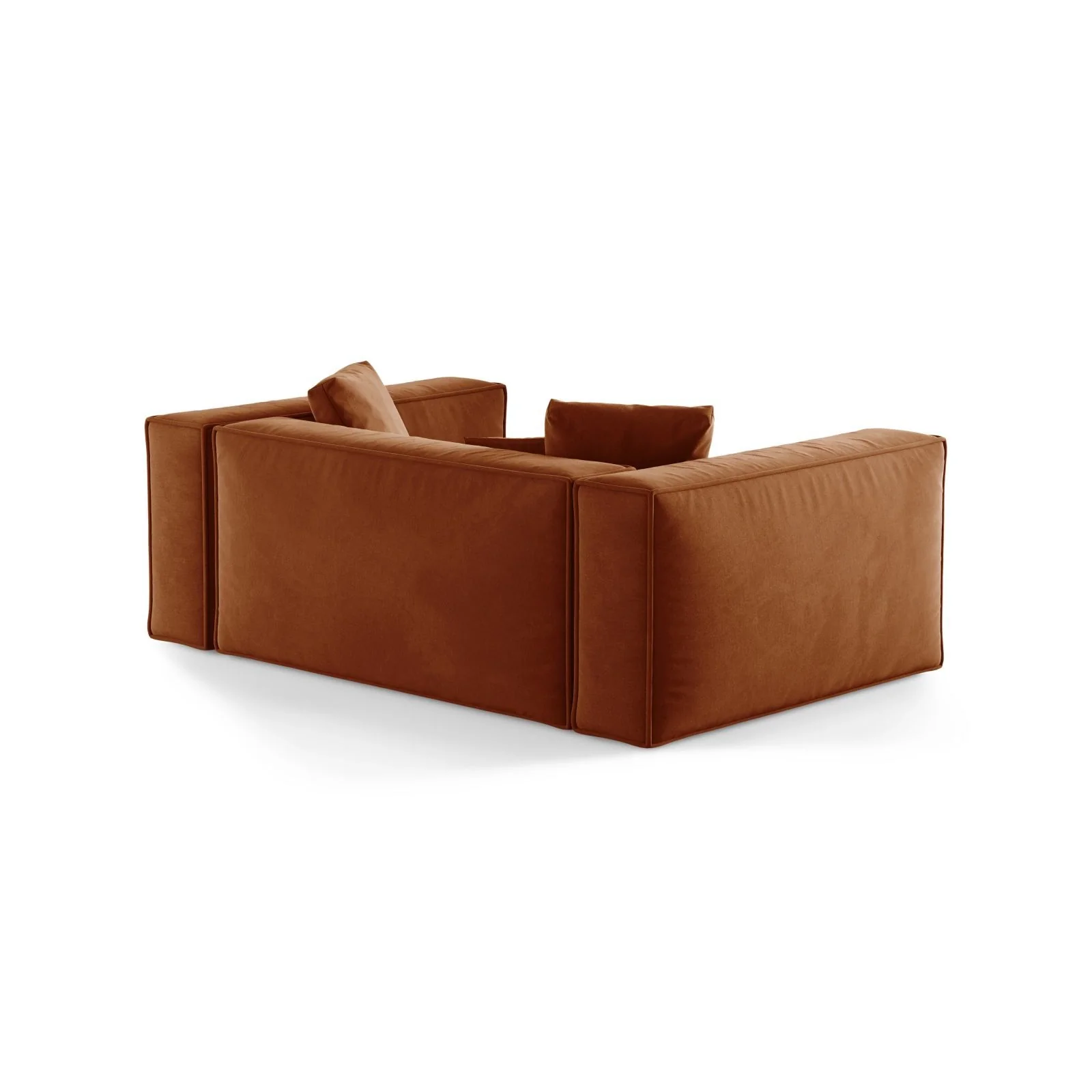 Aveiro 2-Sitzer Sofa aus Samt oder Strukturstoff, 180x118x86 cm - Image 14