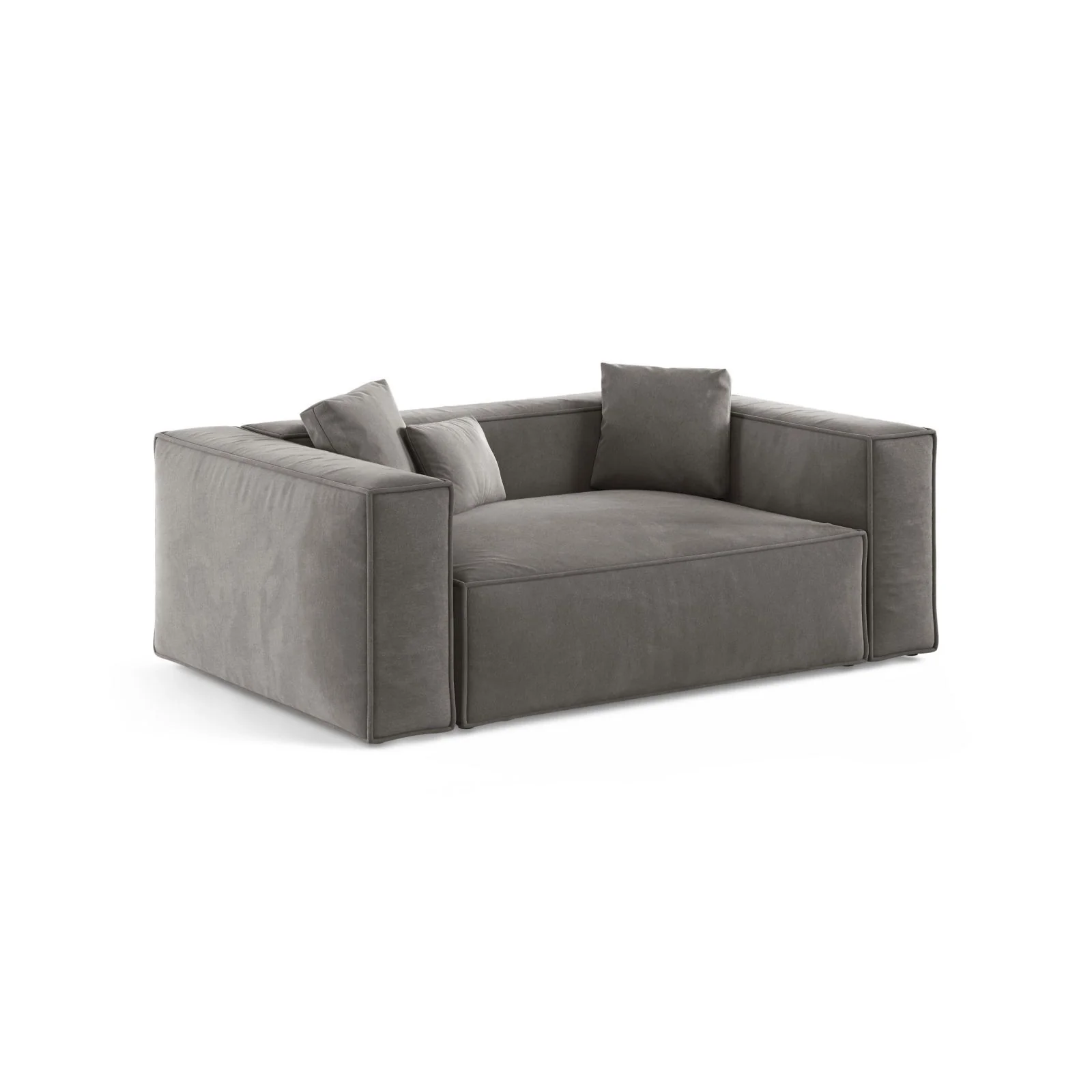 Aveiro 2-Sitzer Sofa aus Samt oder Strukturstoff, 180x118x86 cm - Image 17
