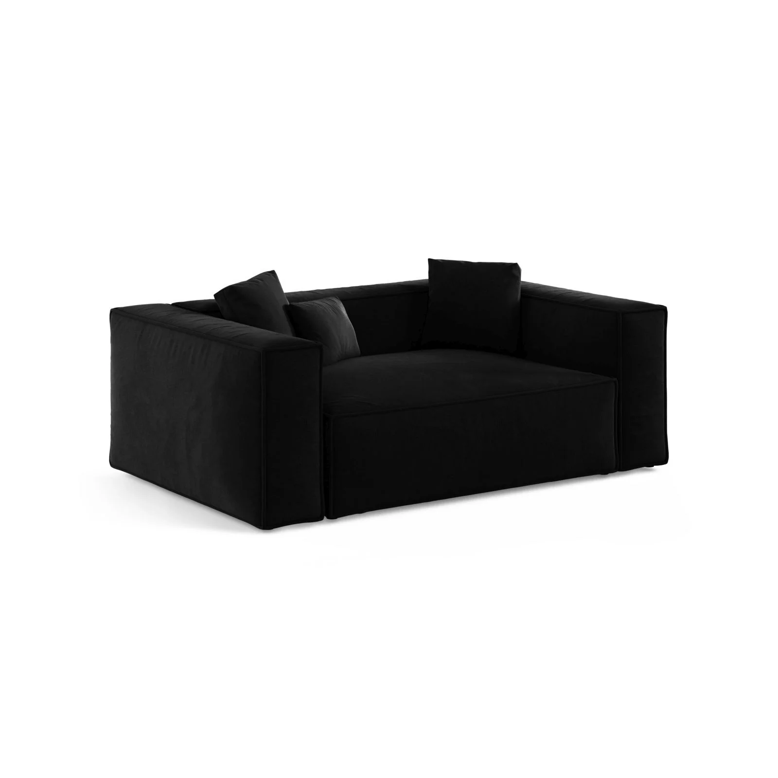 Aveiro 2-Sitzer Sofa aus Samt oder Strukturstoff, 180x118x86 cm - Image 21