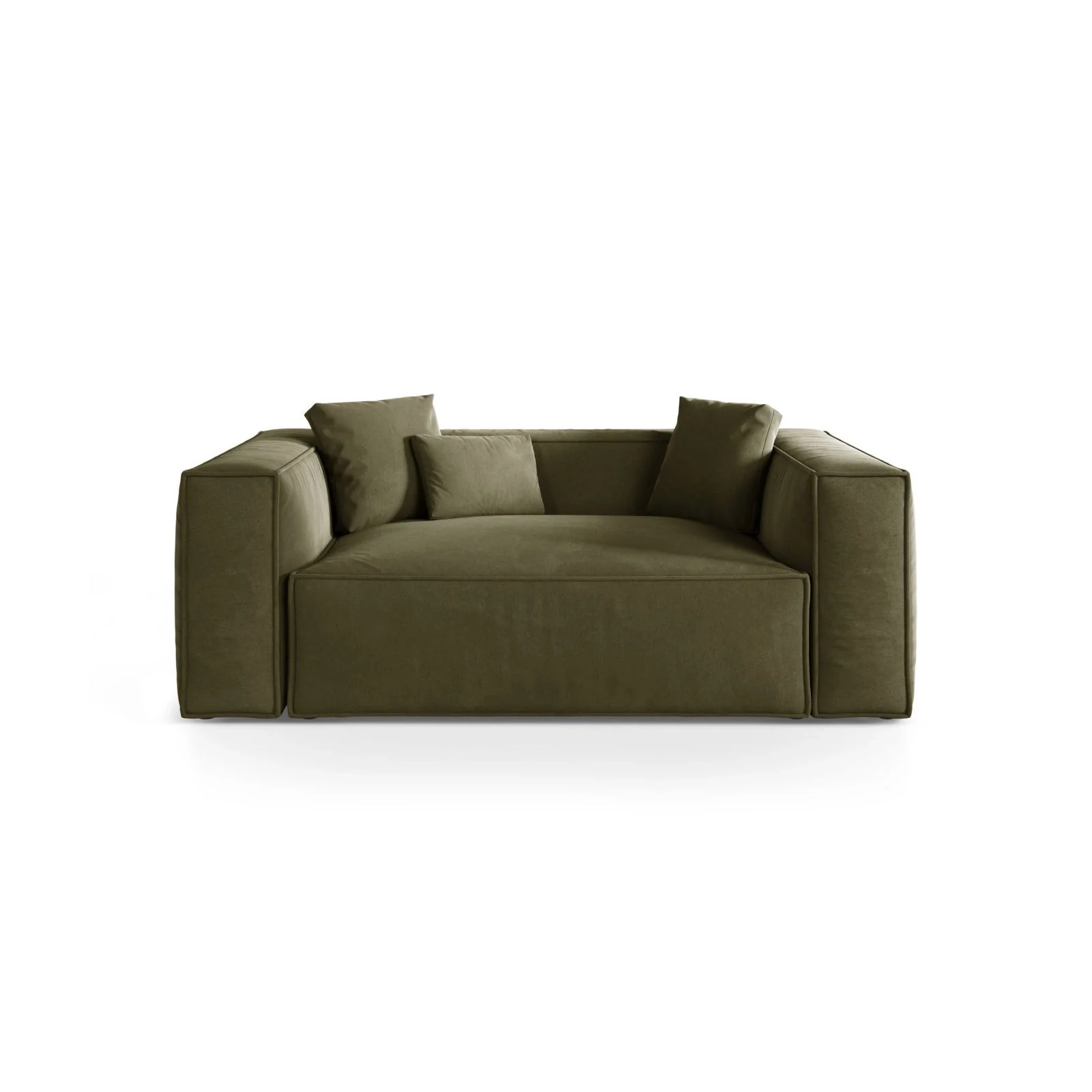 Aveiro 2-Sitzer Sofa aus Samt oder Strukturstoff, 180x118x86 cm - Image 24