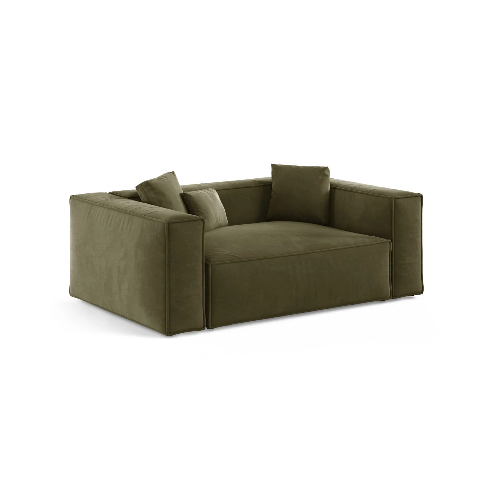 Aveiro 2-Sitzer Sofa aus Samt oder Strukturstoff, 180x118x86 cm - Image 25