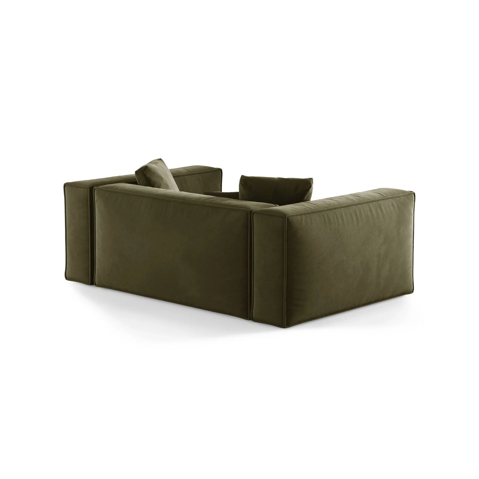 Aveiro 2-Sitzer Sofa aus Samt oder Strukturstoff, 180x118x86 cm - Image 26