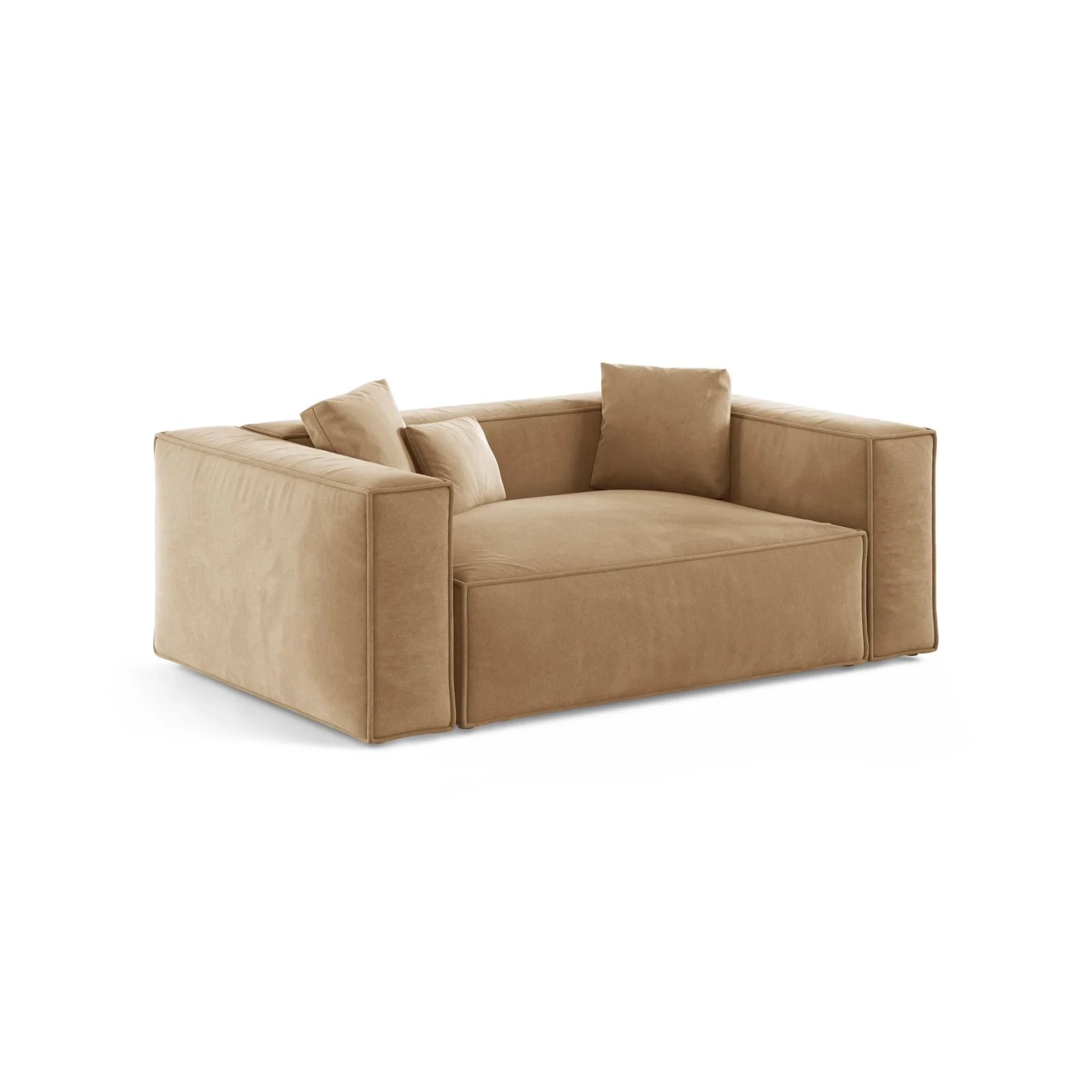 Aveiro 2-Sitzer Sofa aus Samt oder Strukturstoff, 180x118x86 cm - Image 29