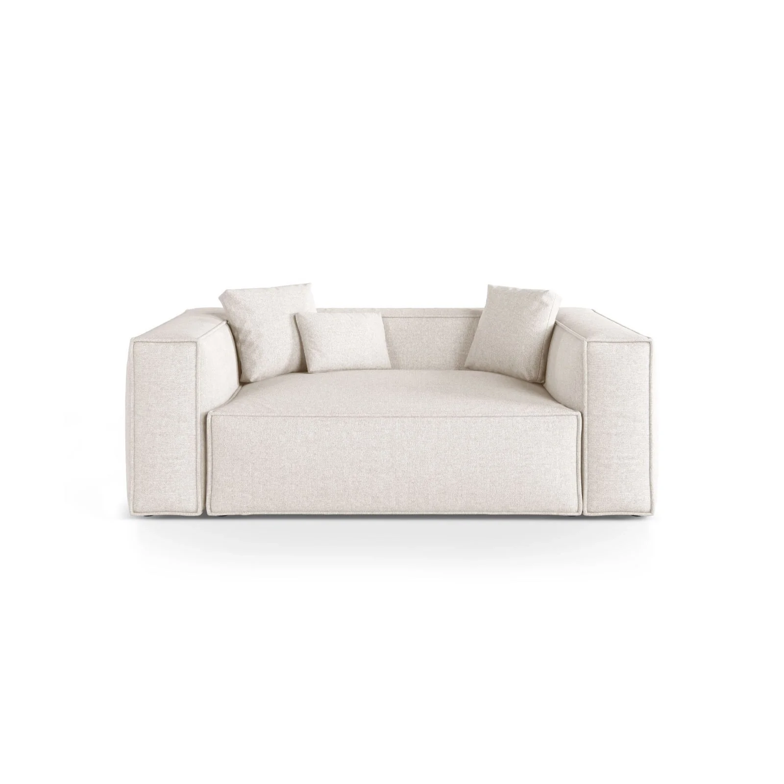 Aveiro 2-Sitzer Sofa aus Samt oder Strukturstoff, 180x118x86 cm - Image 32