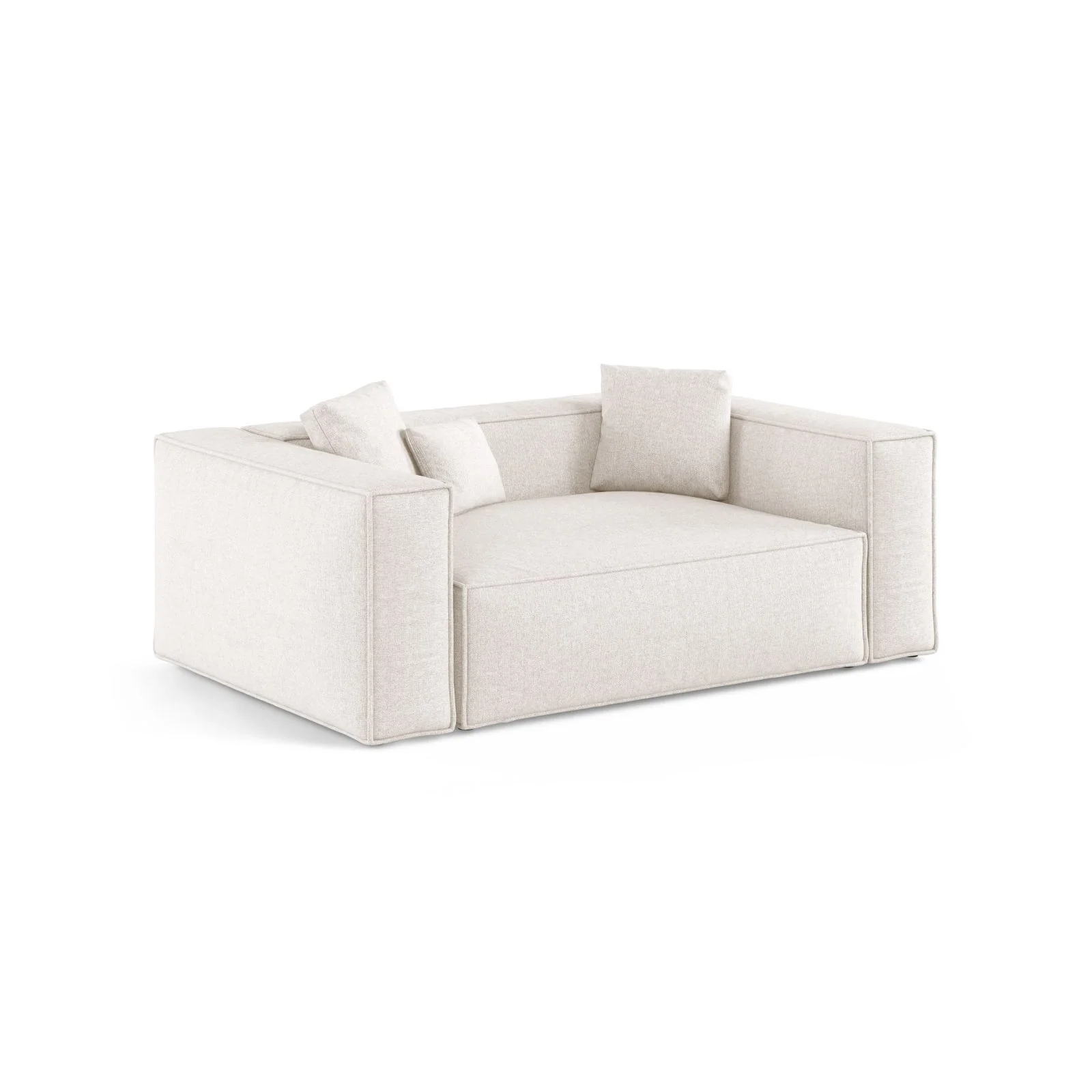Aveiro 2-Sitzer Sofa aus Samt oder Strukturstoff, 180x118x86 cm - Image 33