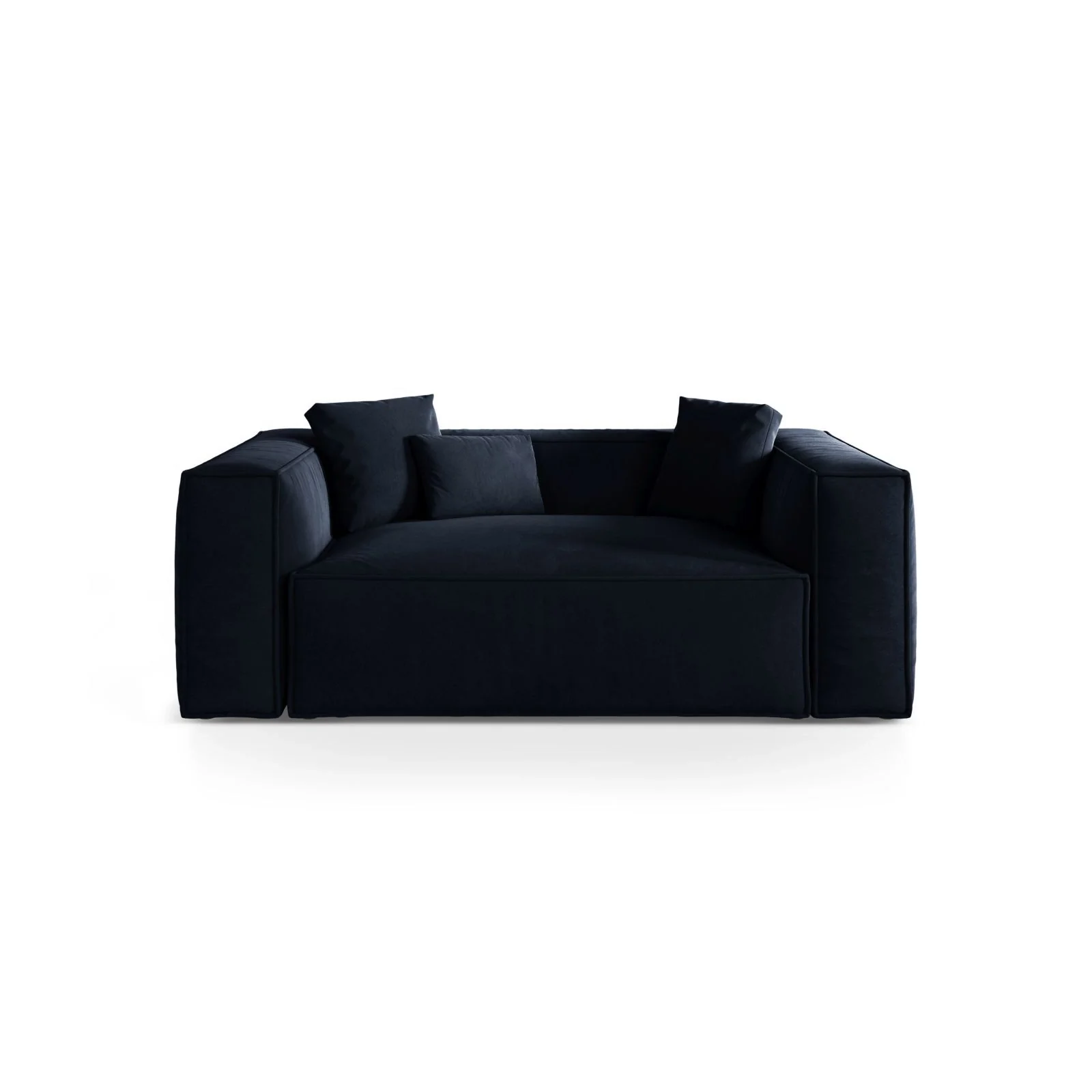 Aveiro 2-Sitzer Sofa aus Samt oder Strukturstoff, 180x118x86 cm - Image 4